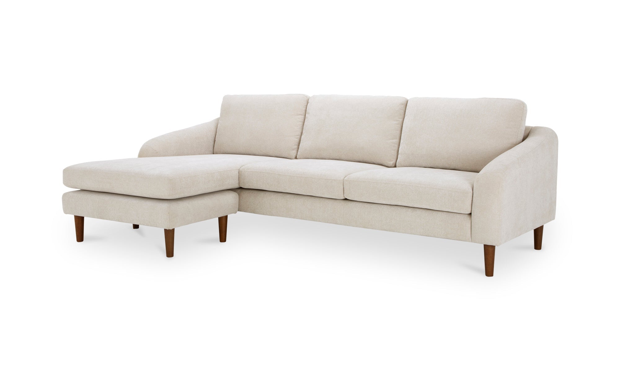 Canapé sectionnel Qarchak | Chaise longue réversible | Tissu recyclé