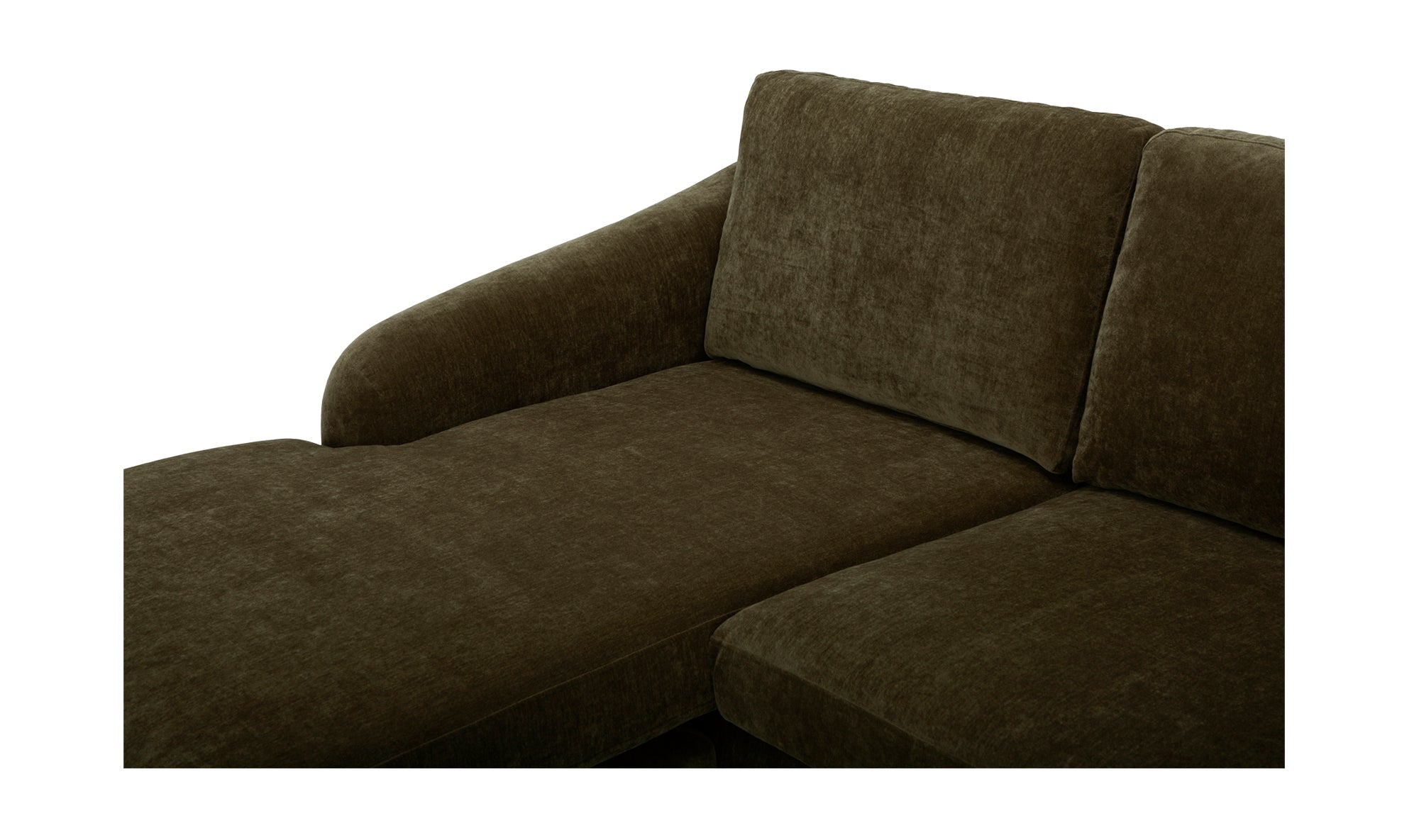 Canapé sectionnel Qarchak | Chaise longue réversible | Tissu recyclé