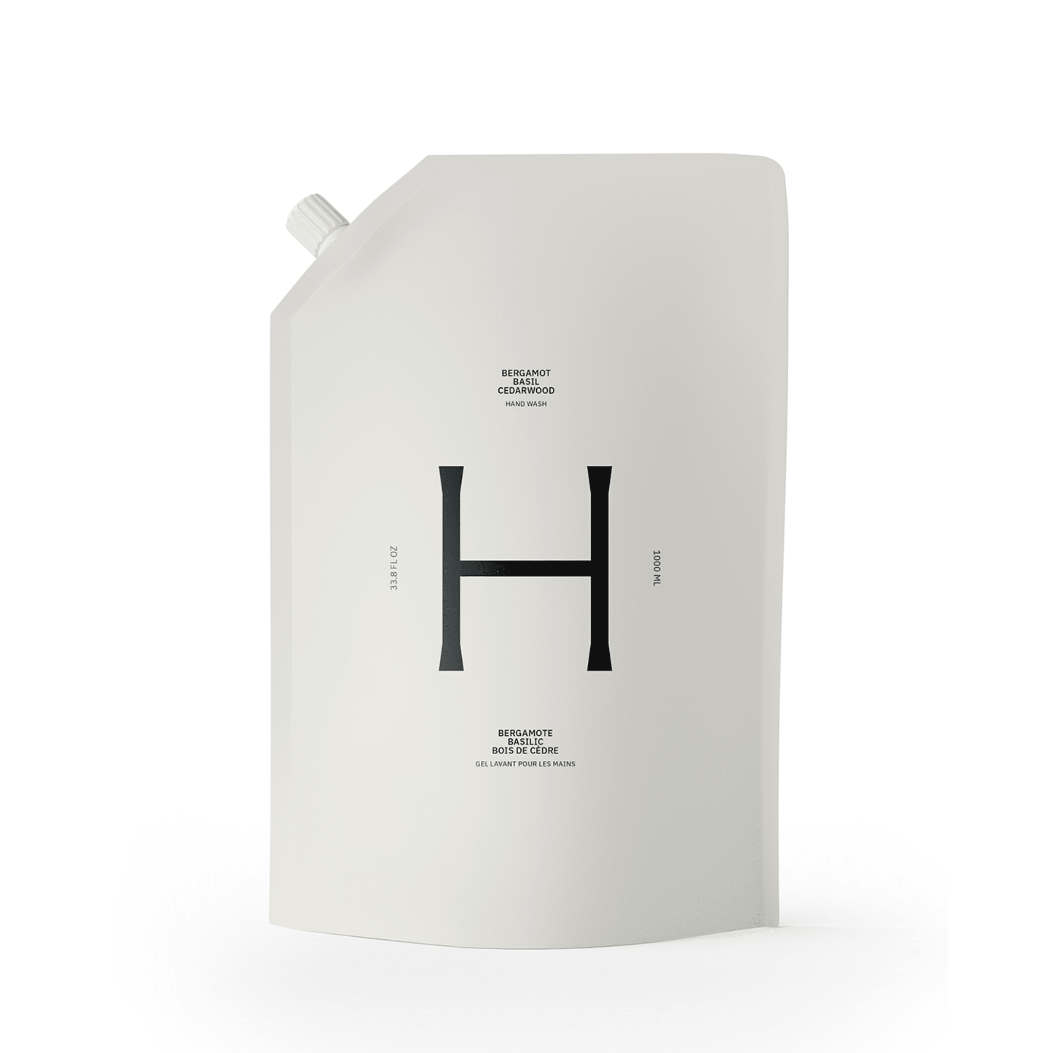 Recharge savon à mains Bergamote, Basilic & Bois de cèdre | 1000 ml | Formule végétale hydratante | Végan | Health Hut - Les Trouvailles de JustineHand SoapHealth Hut