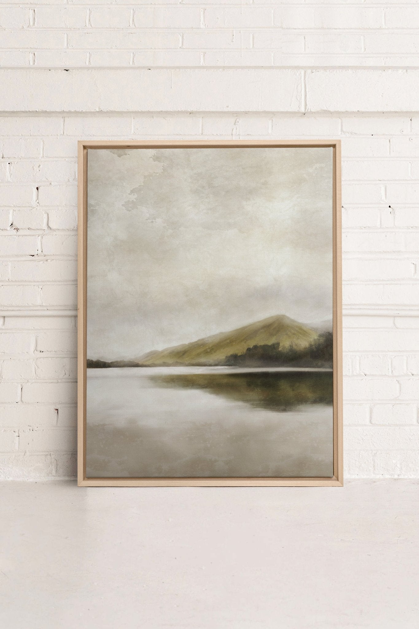 REFLETS, Oeuvre sur toile étirée - Les Trouvailles de JustineDernière chanceOleka Canvas12x16Bois naturel