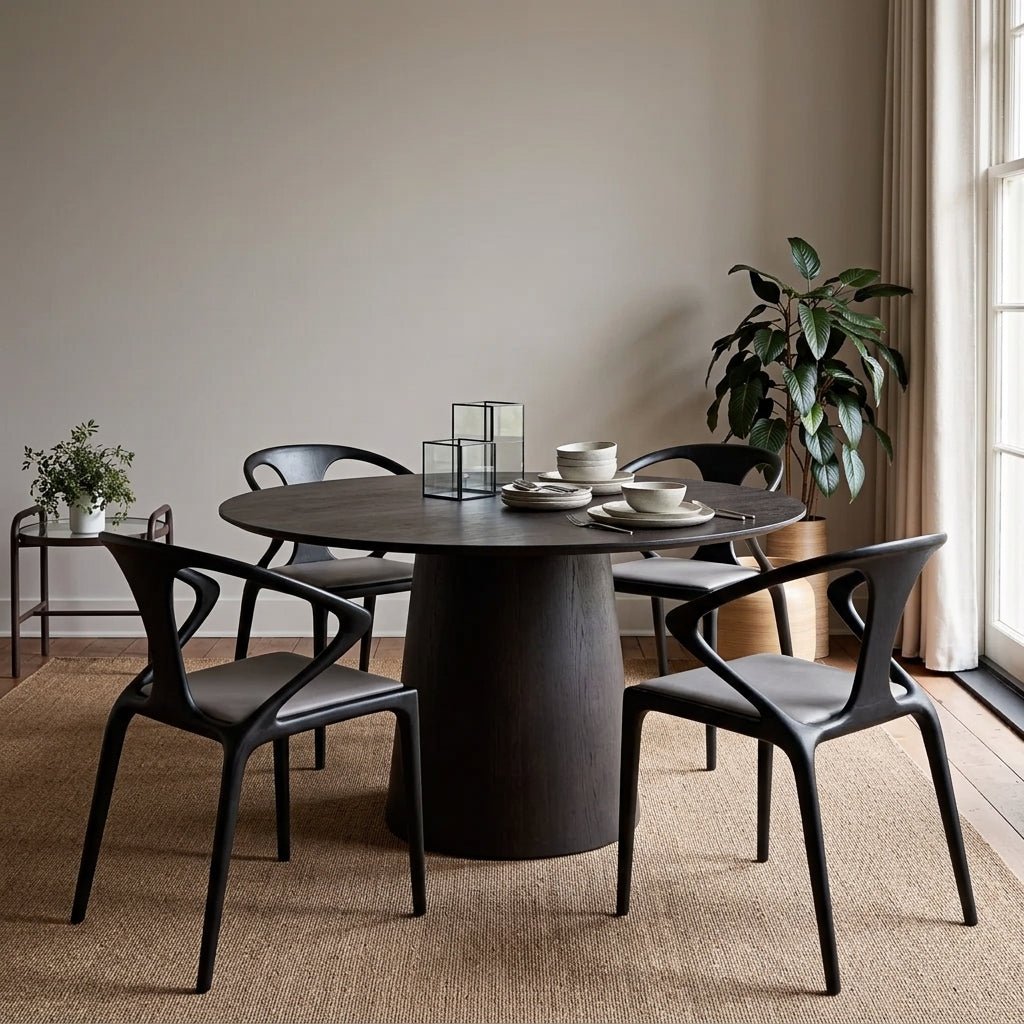 Ensemble de chaises de salle à manger Rimini | Frêne massif noir