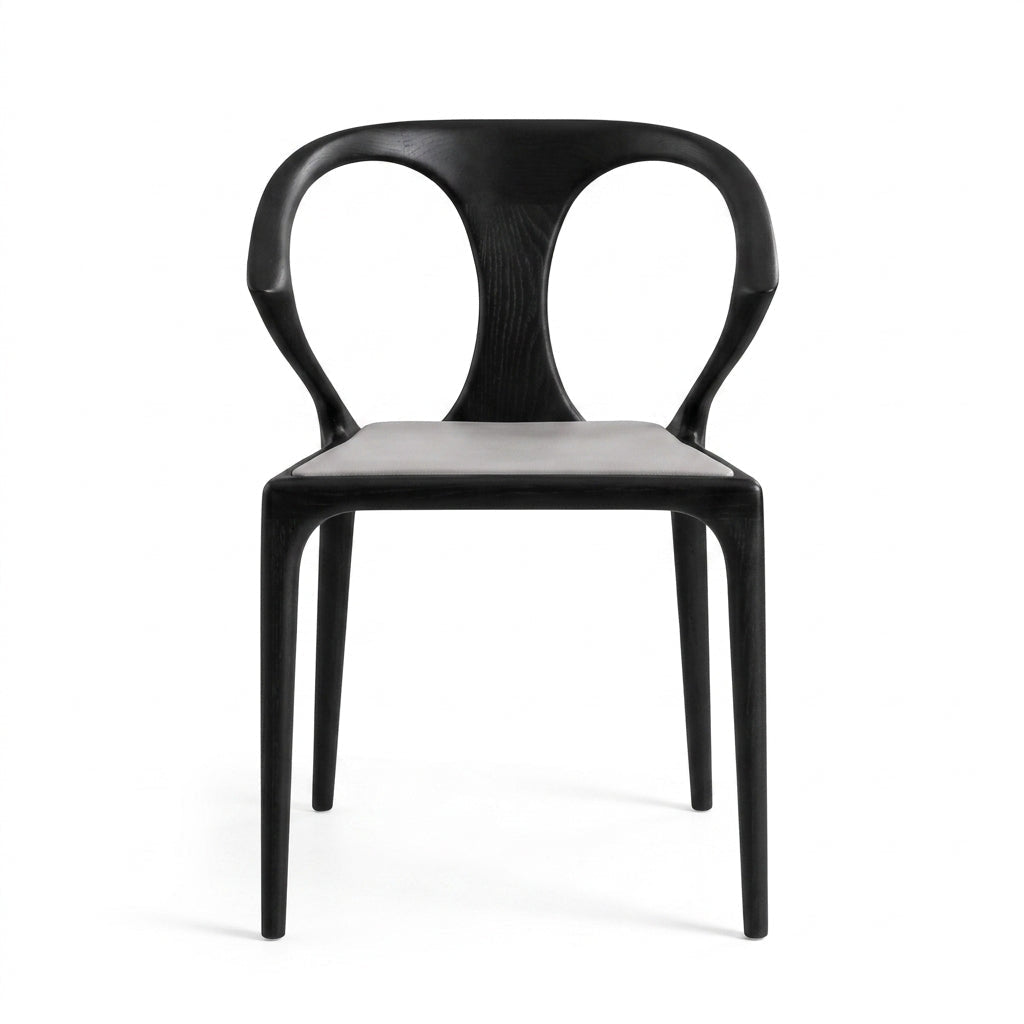 Ensemble de chaises de salle à manger Rimini | Frêne massif noir