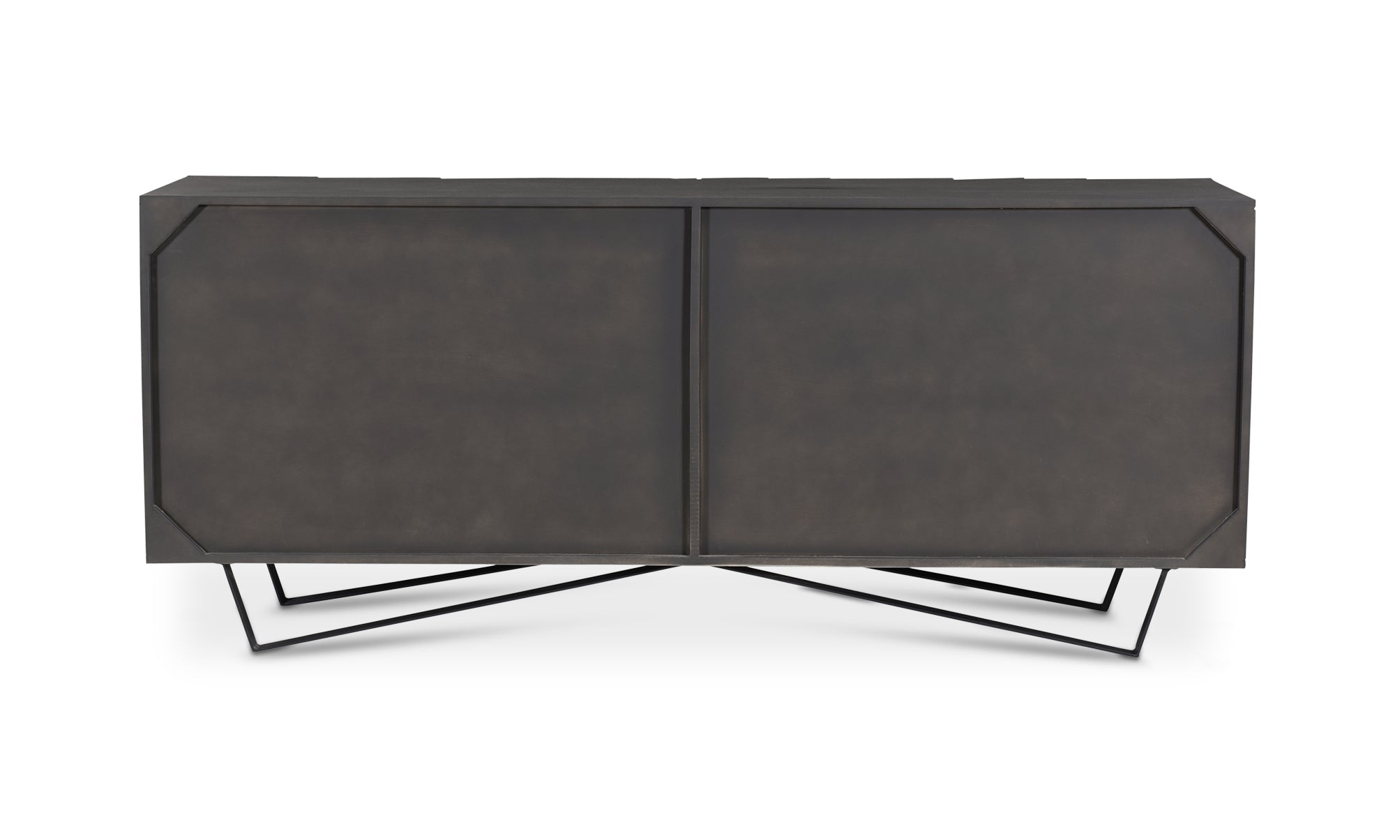 Buffet Rotterdam 4 portes en bois de manguier | Design contemporain | Piètement en fer