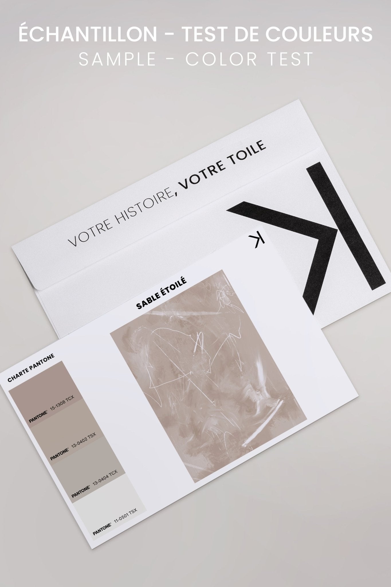 SABLE ÉTOILÉ, Oeuvre sur toile étirée - Les Trouvailles de JustinecanvasOleka CanvasÉchantillon - Test de couleursSans Cadre - Monté Galerie