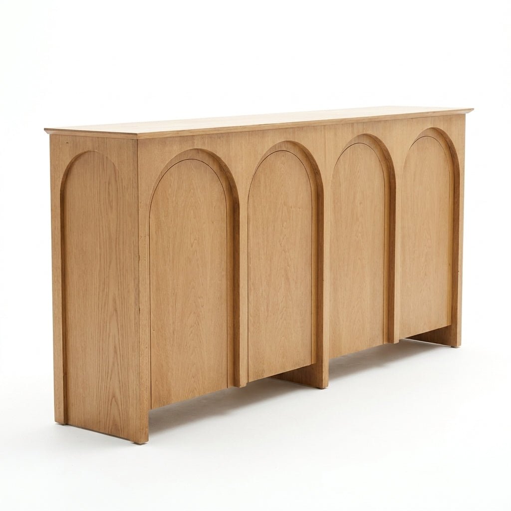 Saela Sideboard | Solid ash | Arched fronts | Handcrafted