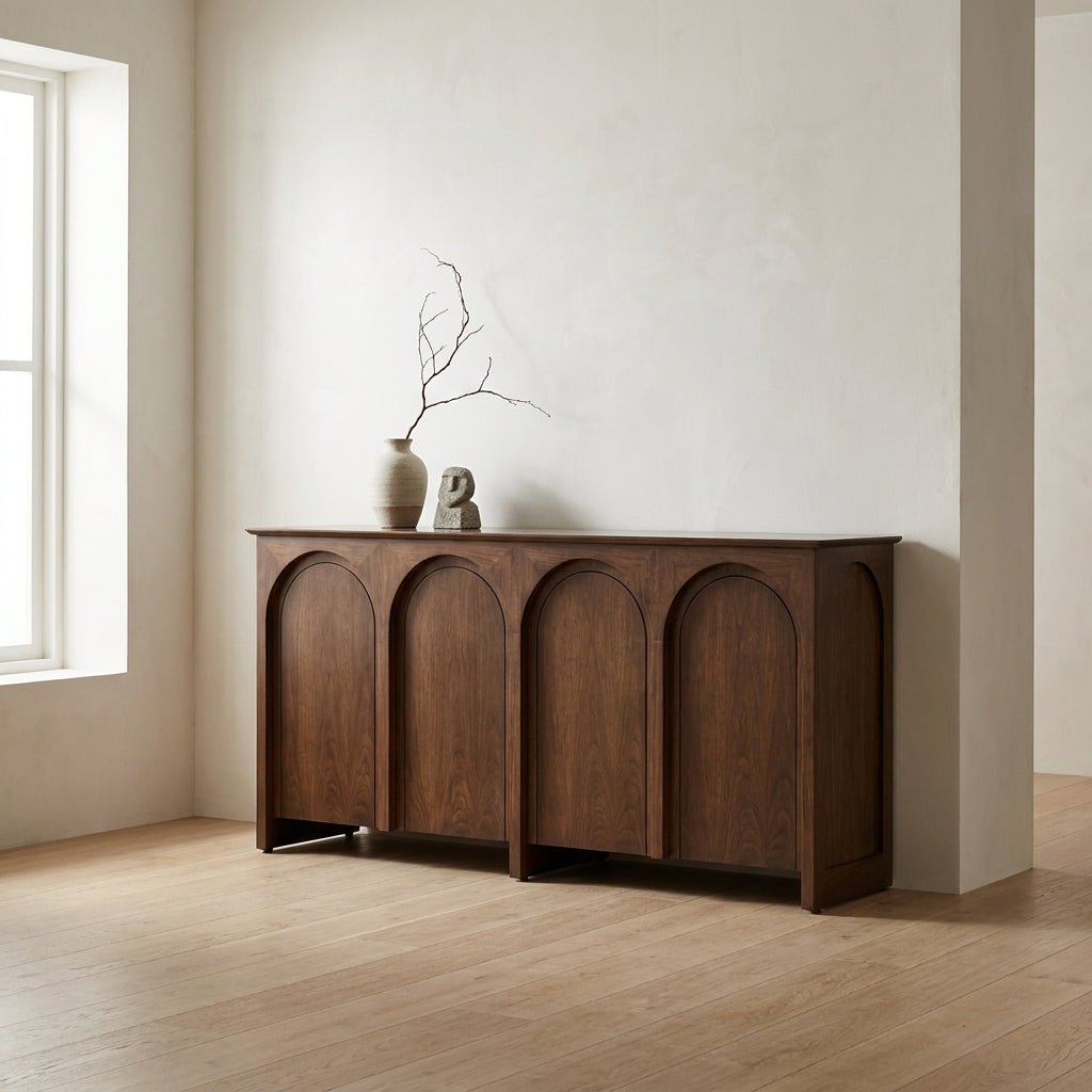 Saela Sideboard | Solid ash | Arched fronts | Handcrafted