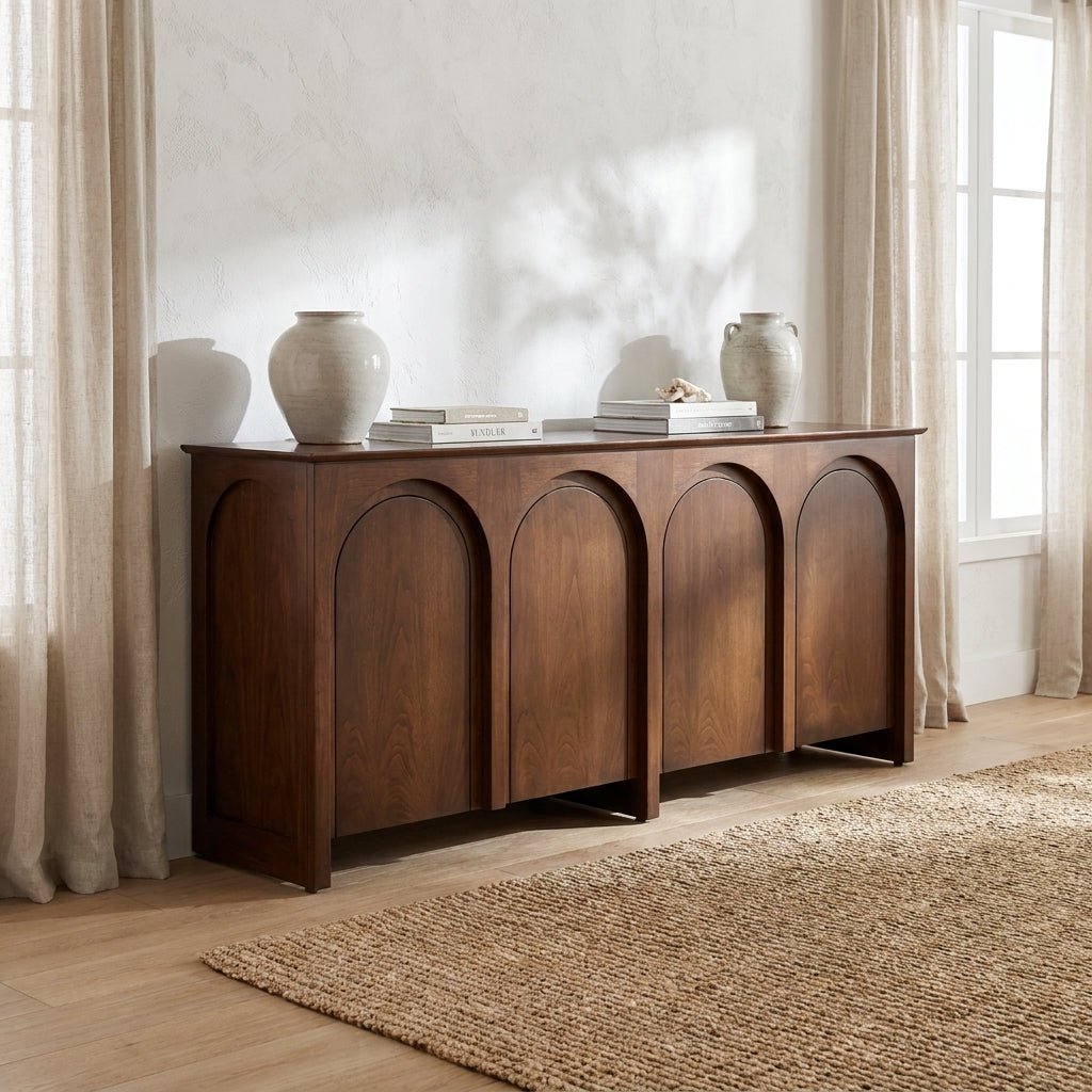 Saela Sideboard | Solid ash | Arched fronts | Handcrafted