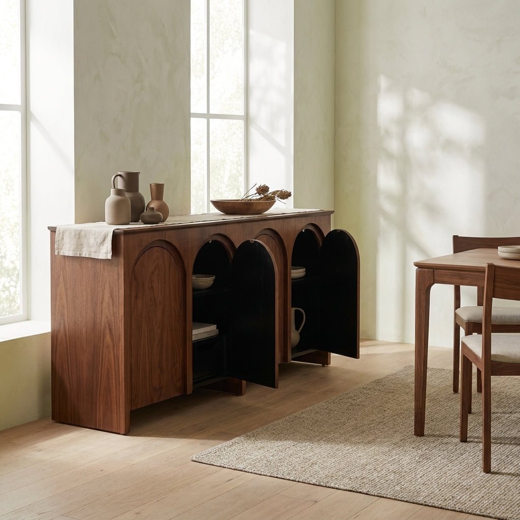 Saela Sideboard | Solid ash | Arched fronts | Handcrafted