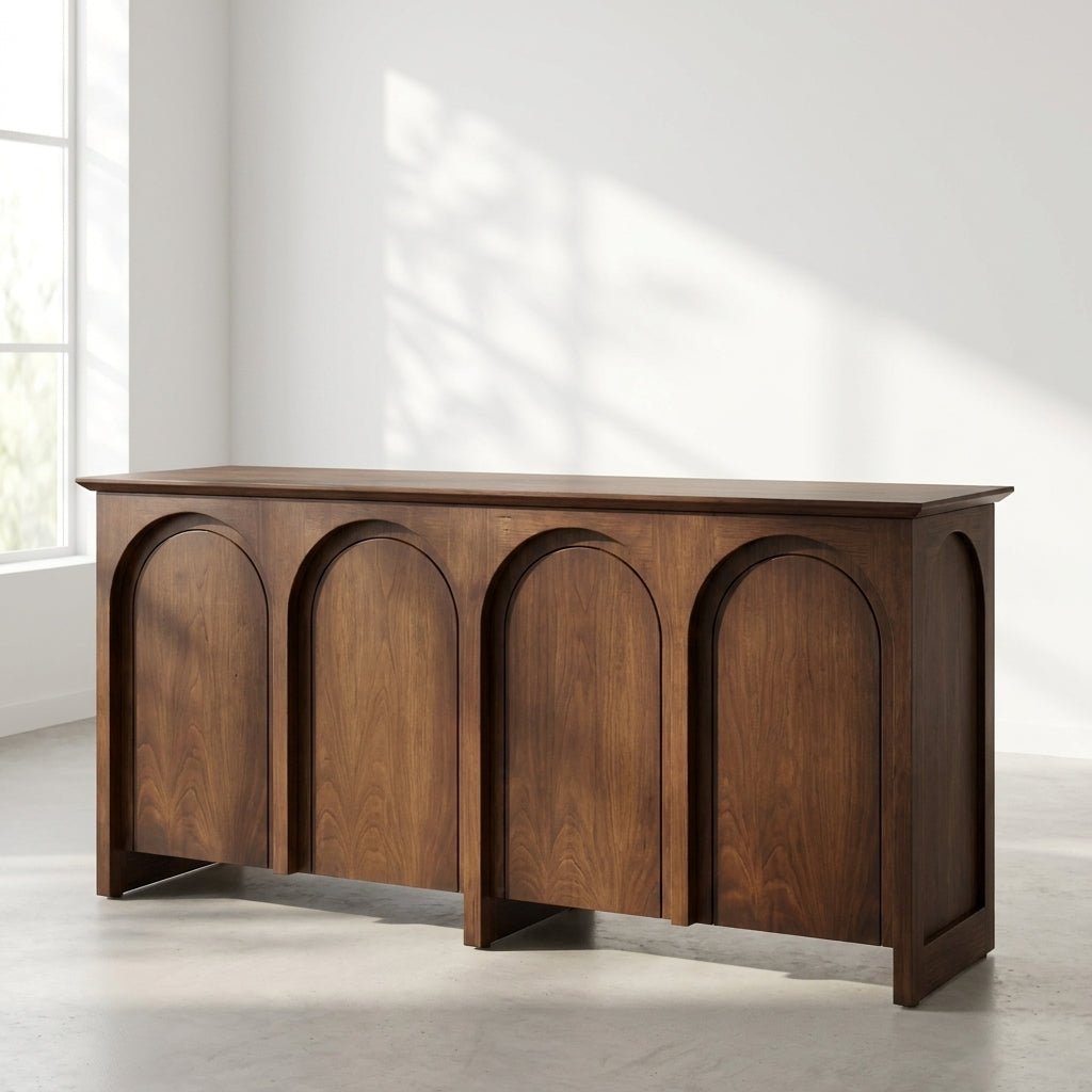 Saela Sideboard | Solid ash | Arched fronts | Handcrafted