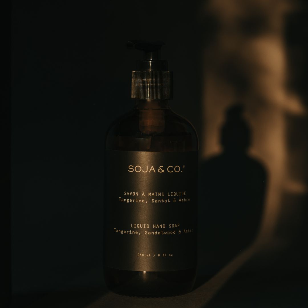 Savon à mains liquide 500 ml | Tangerine, santal & ambre | SOJA&CO