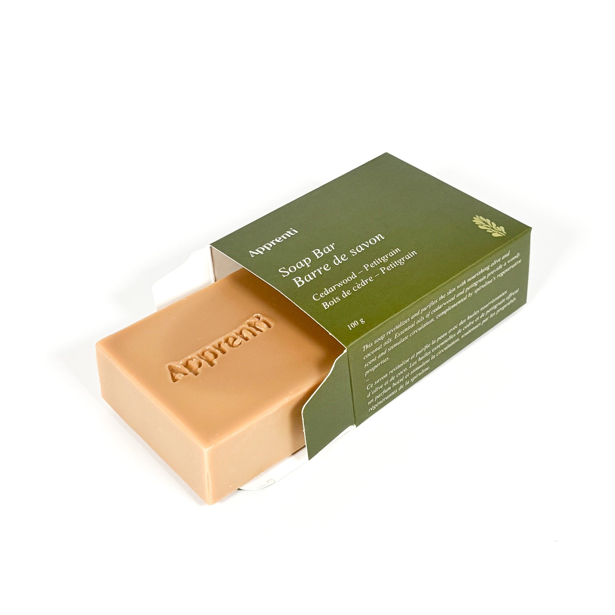 Savon Cèdre & Petitgrain | Fait à la main | Apprenti - Les Trouvailles de JustineBar SoapApprenti