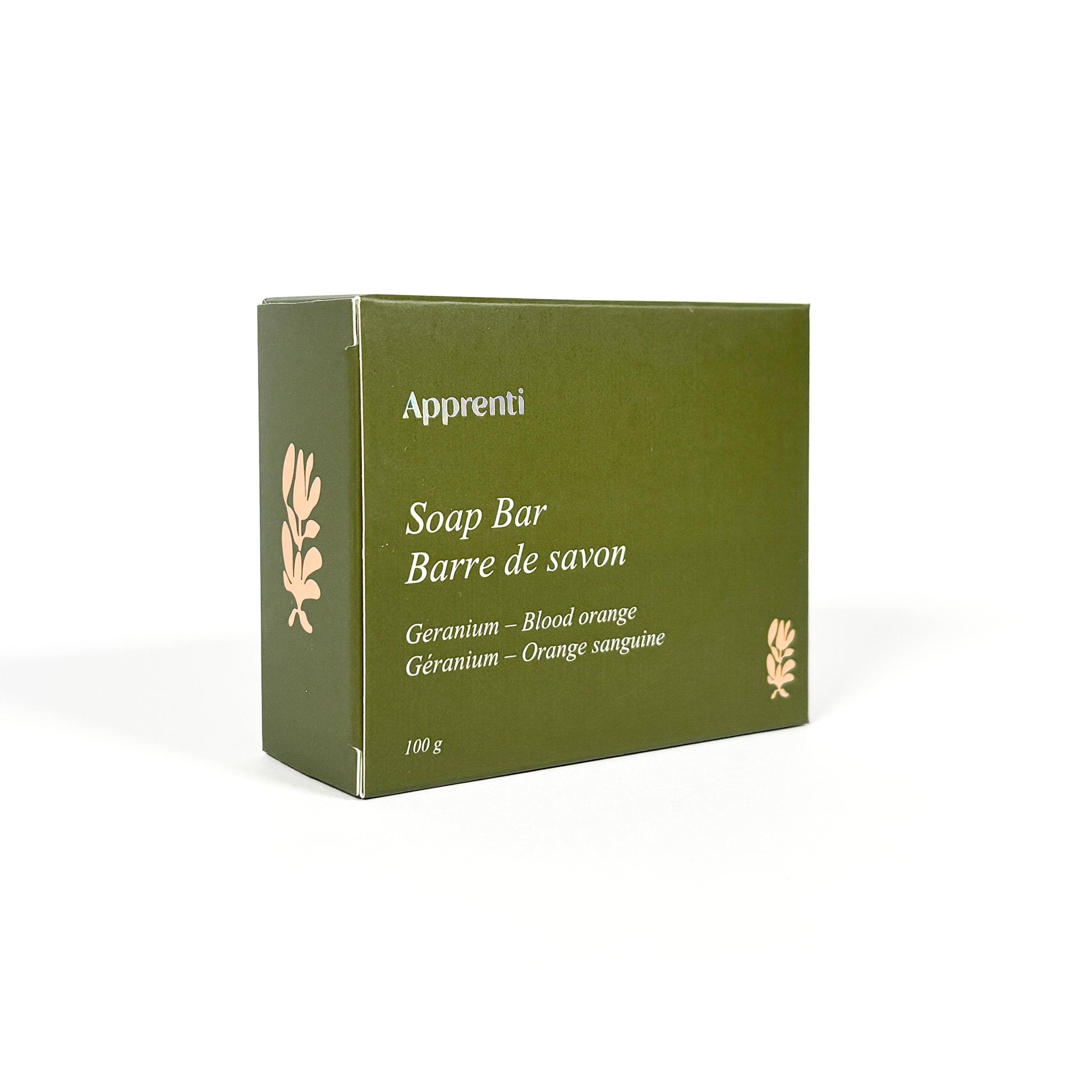 Savon Géranium & Orange Sanguine | Apprenti - Les Trouvailles de JustineBar SoapApprenti