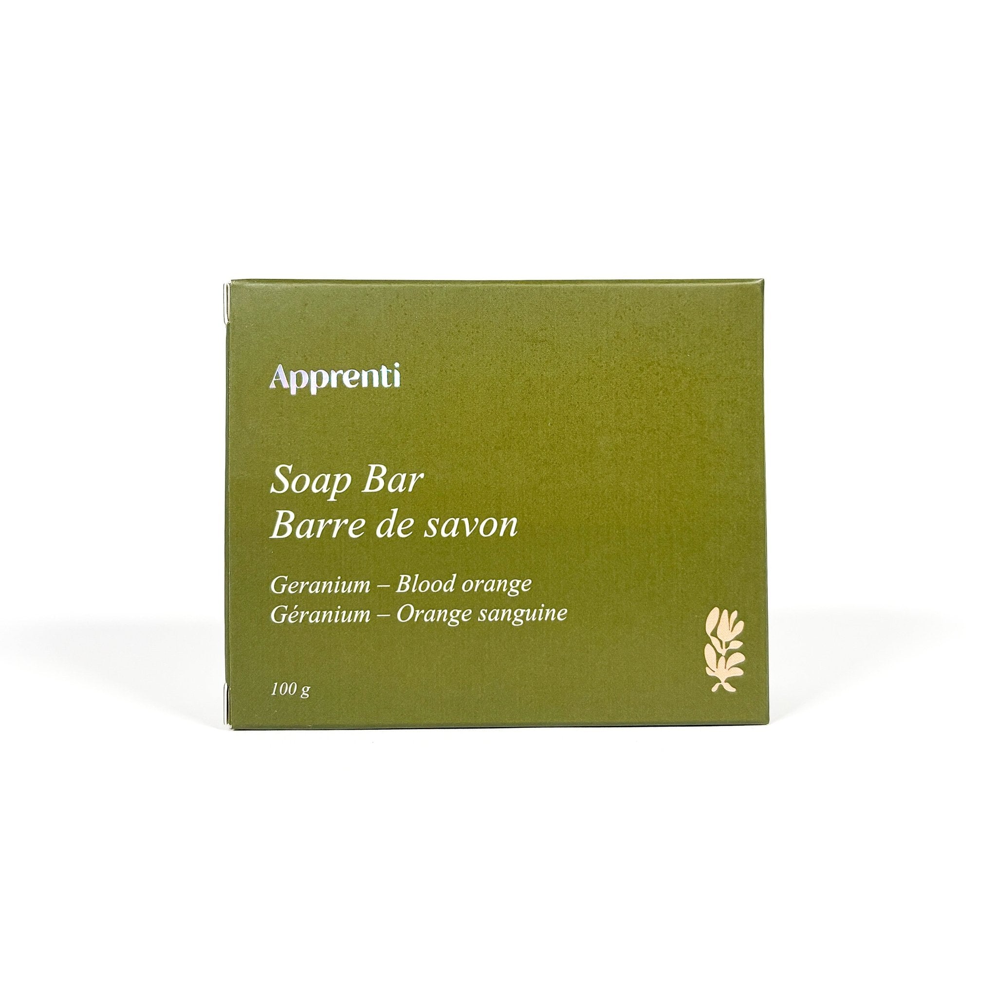 Savon Géranium & Orange Sanguine | Apprenti - Les Trouvailles de JustineBar SoapApprenti