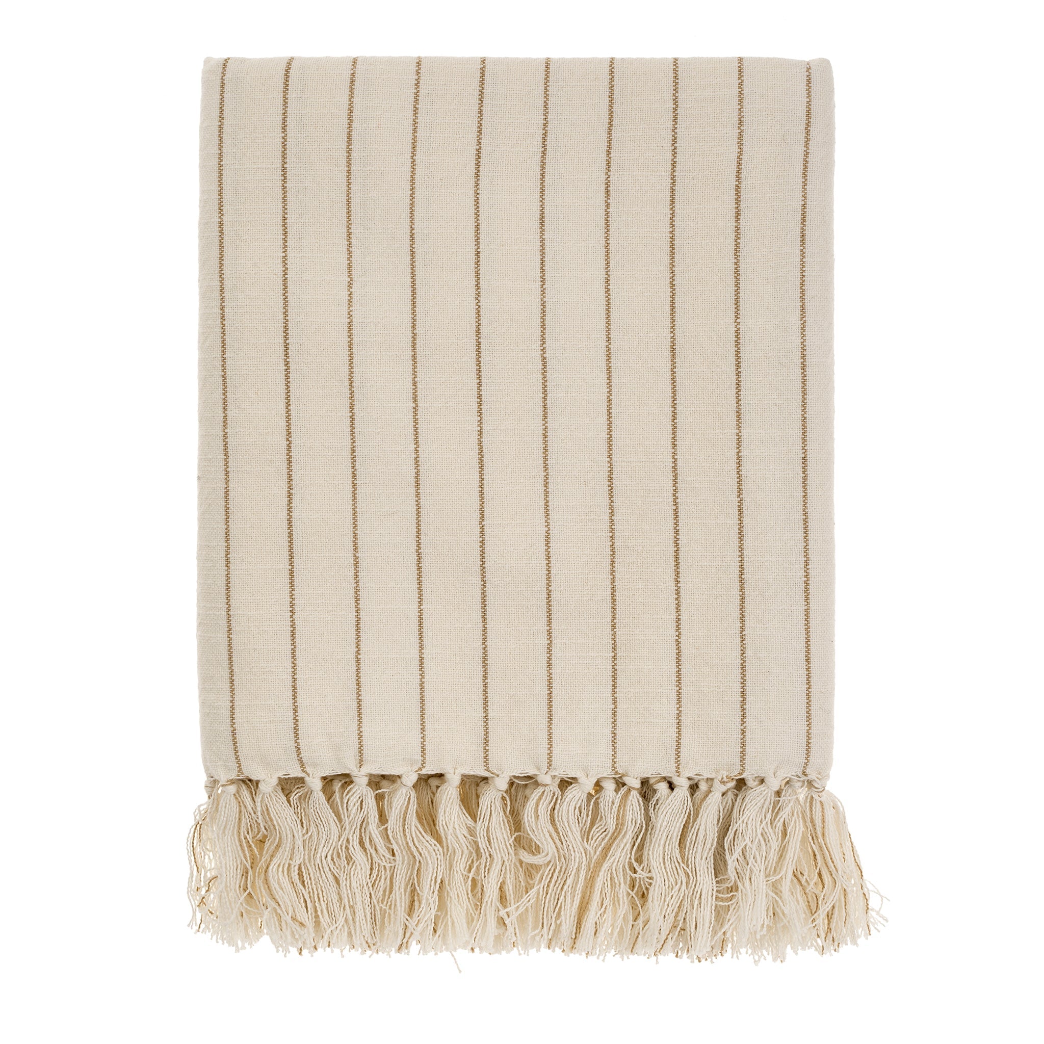 Serviette de Bain Hammam à Rayures Pinstripe | Coton | Sable Chaud | Indaba - Les Trouvailles de JustineIndaba Home