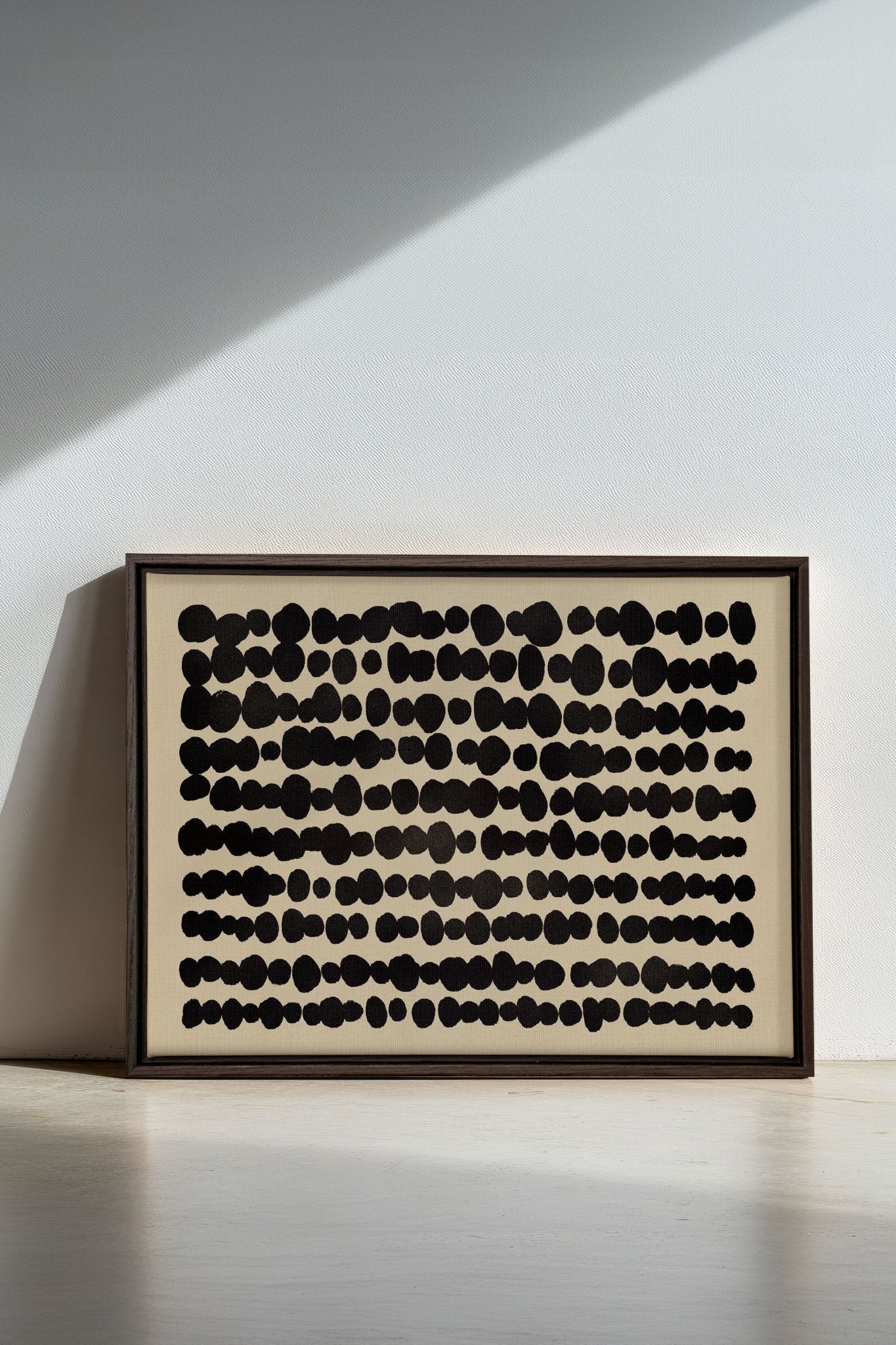 SHADOW SCRIPT, Oeuvre sur toile étirée - Les Trouvailles de JustinecanvasOleka Canvas16x12Espresso