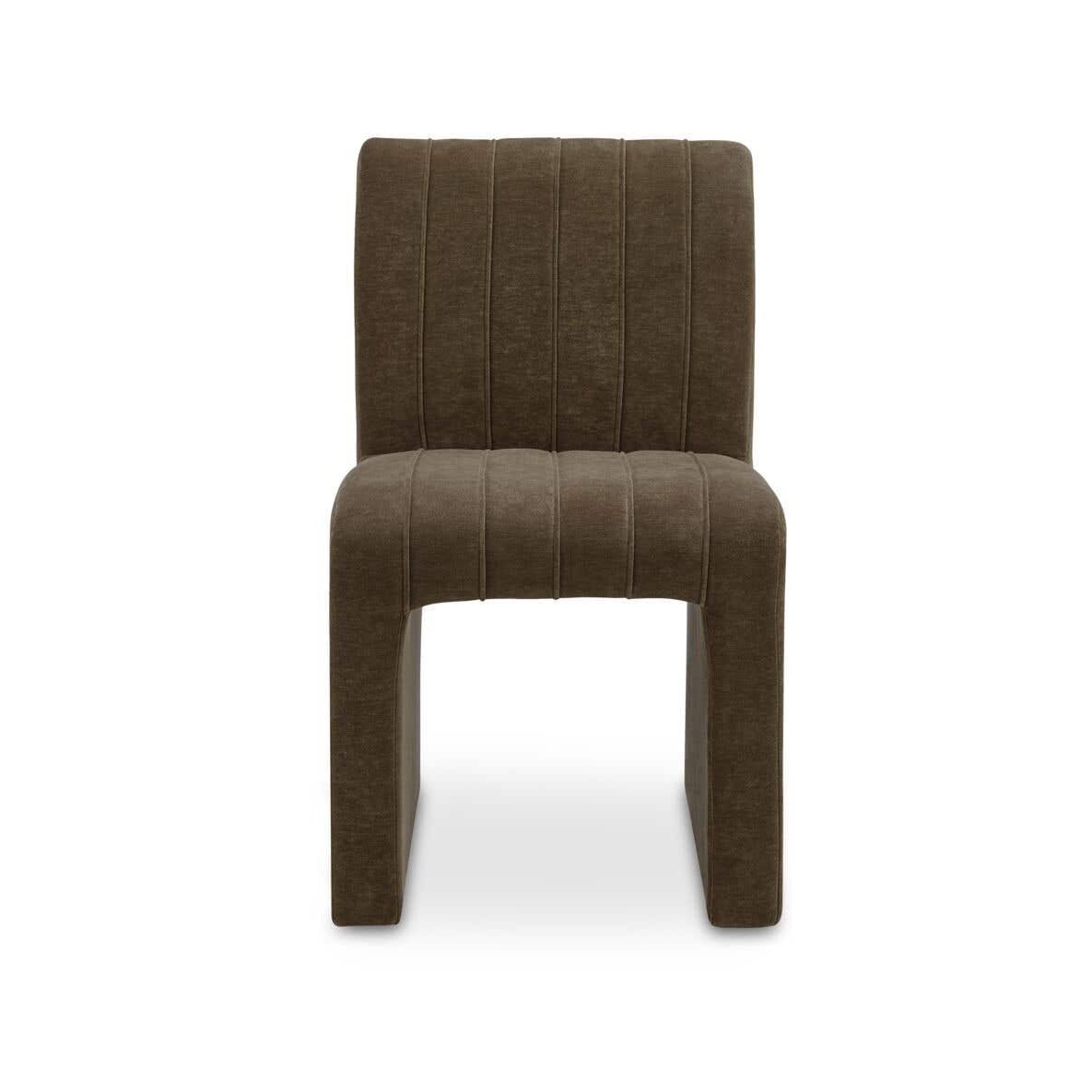 Chaise de salle à manger Sloane | Vert cèdre | Tissu haute performance