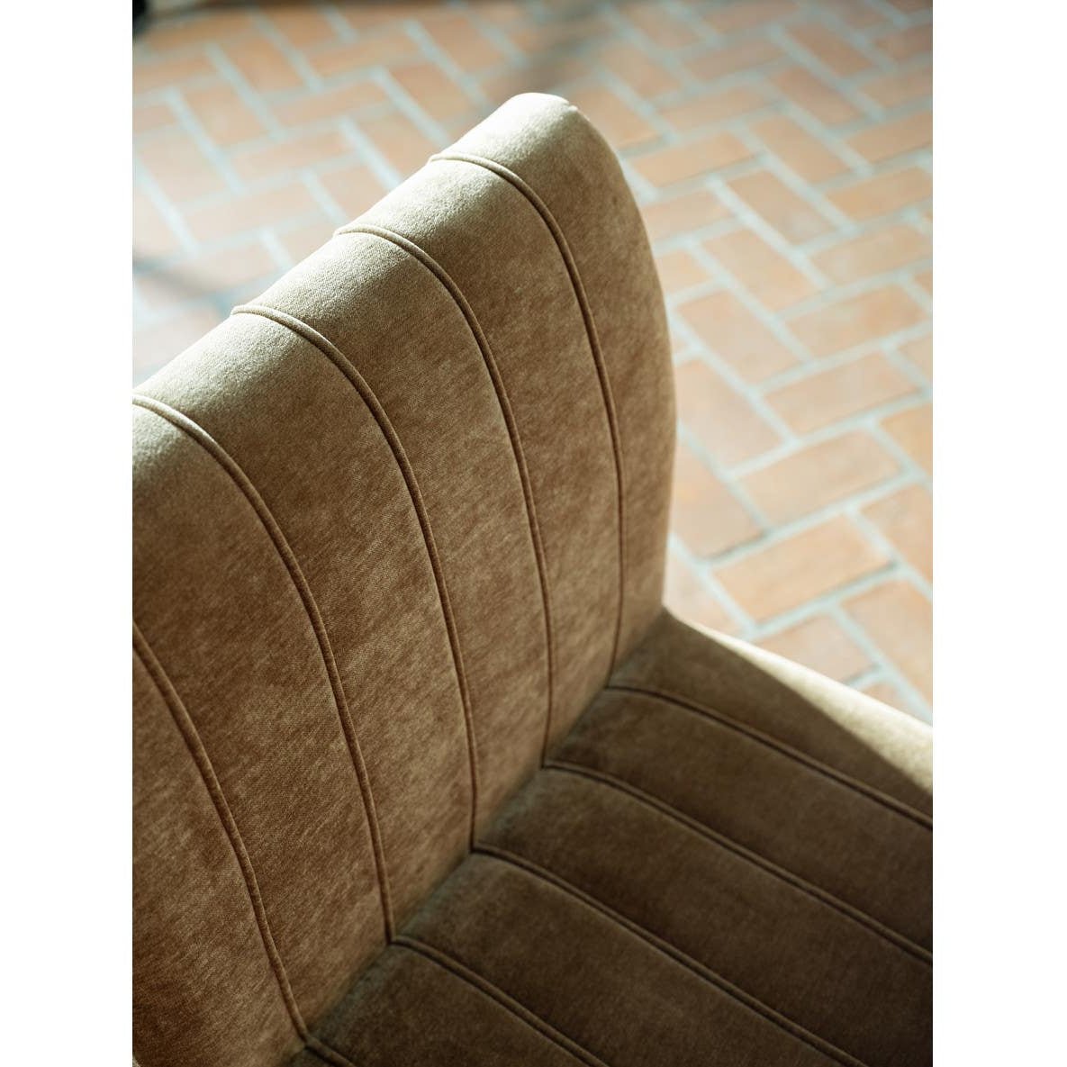 Chaise de salle à manger Sloane | Vert cèdre | Tissu haute performance
