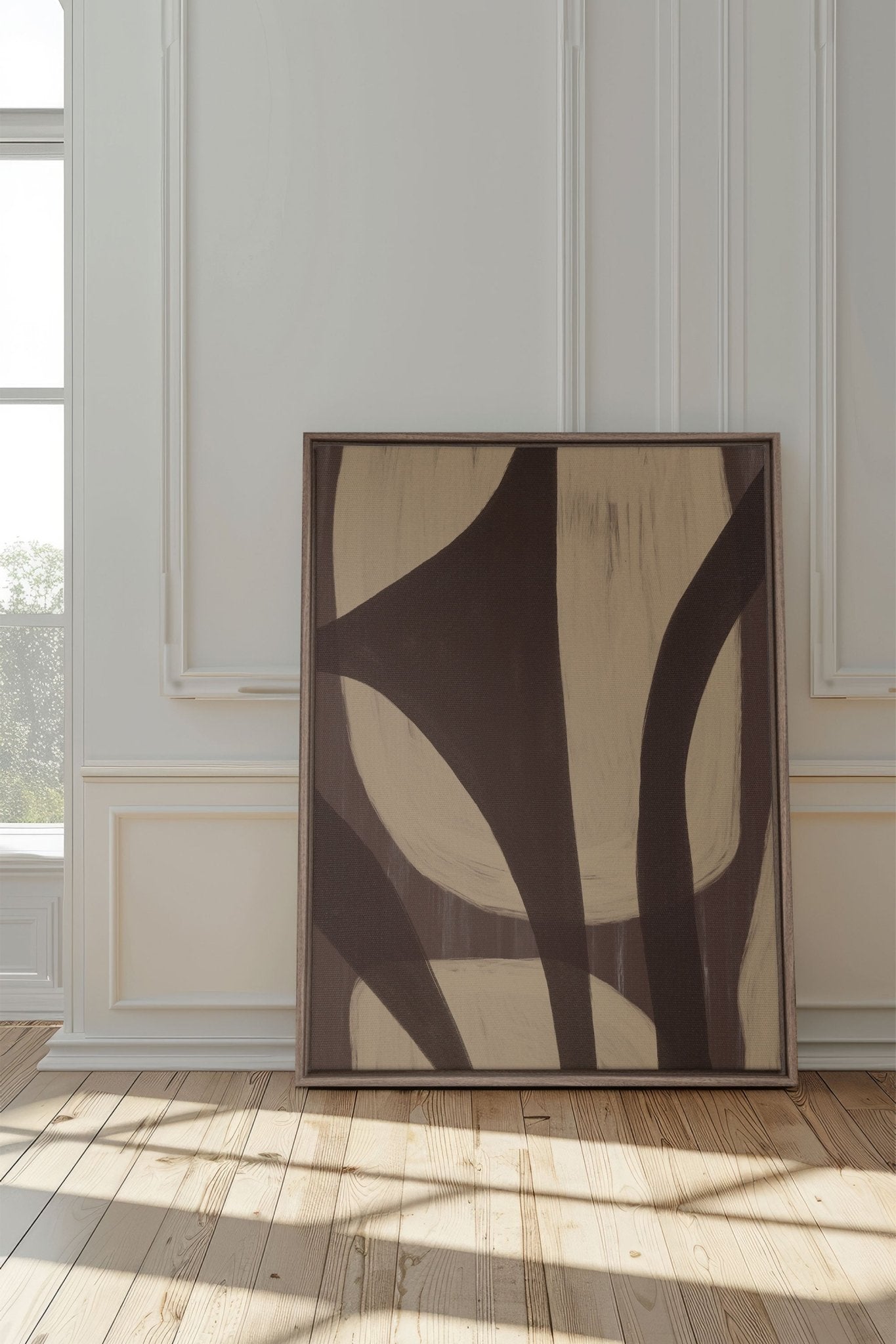 SOFT PATHWAYS, Oeuvre sur toile étirée - Les Trouvailles de JustinecanvasOleka Canvas12x16Bois Oak