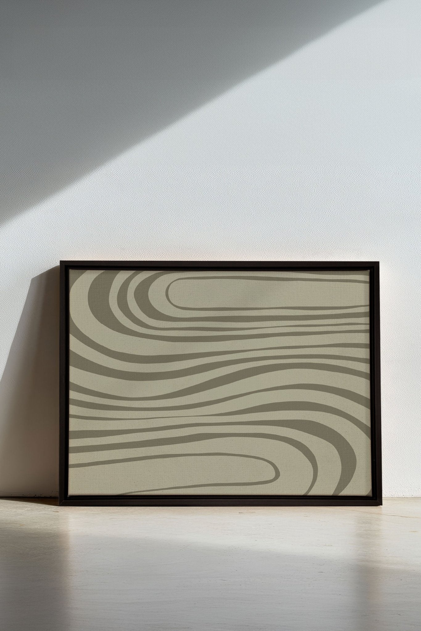 STREAMLINES, Oeuvre sur toile étirée - Les Trouvailles de JustinecanvasOleka Canvas16x12Noir