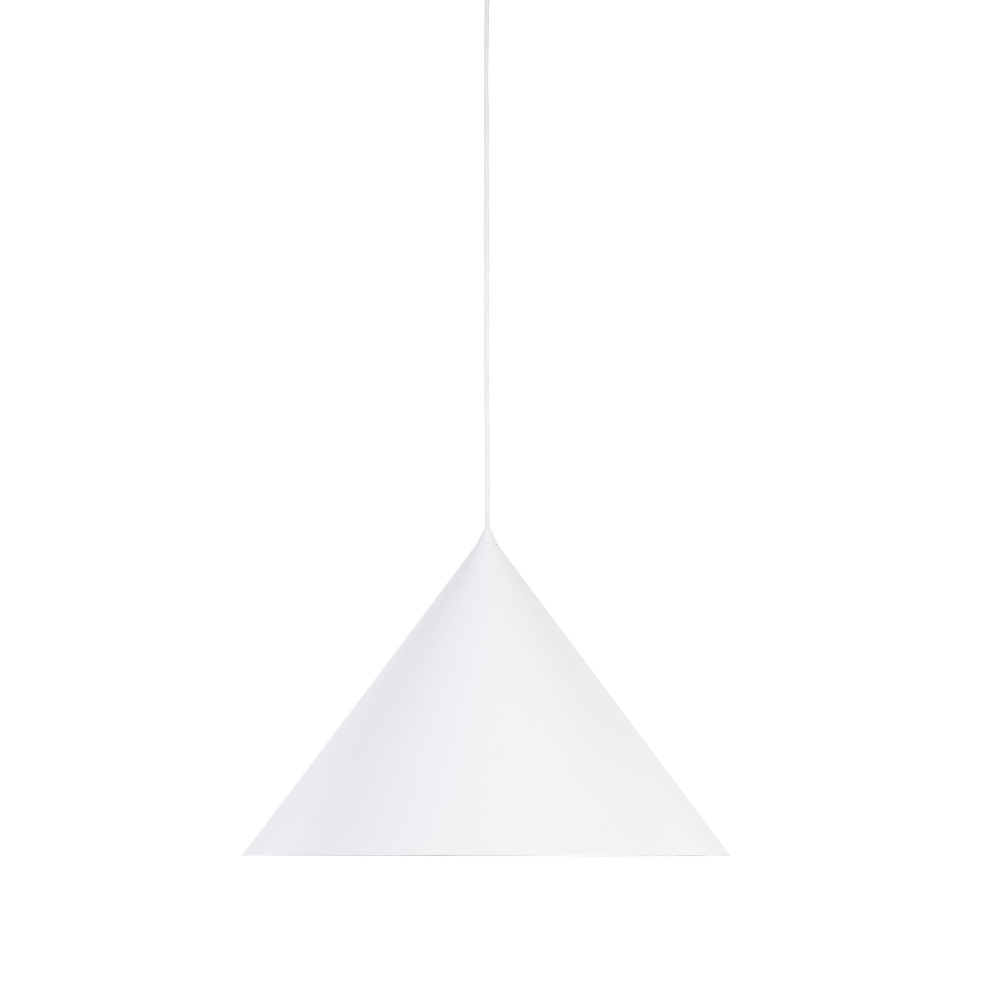Suspension CONO | 1 lumière | Métal peint | Design moderne minimaliste | Luminaire contemporain | Très grand format - Les Trouvailles de JustineLumoCraftsNoir