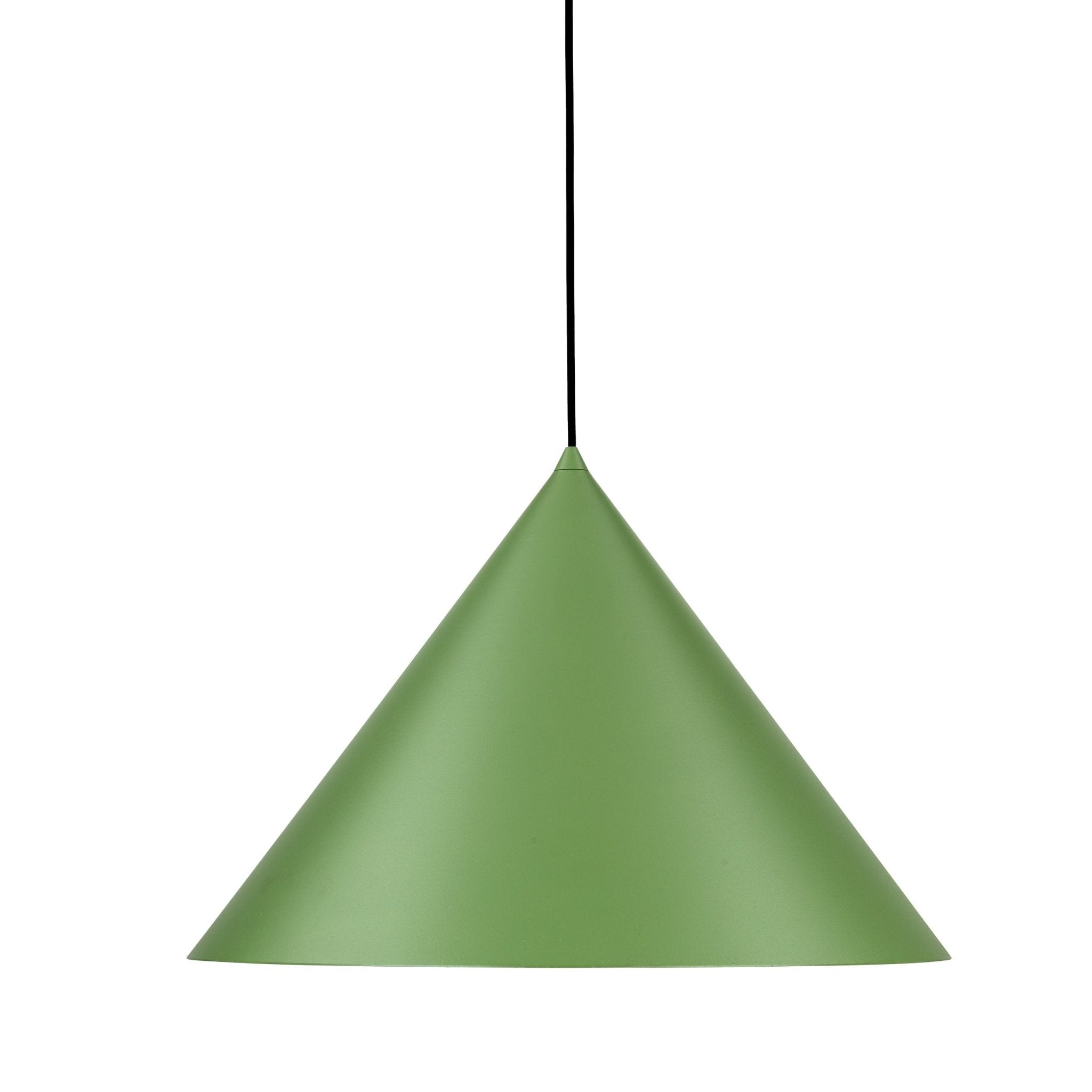 Suspension CONO | 1 lumière | Métal peint | Design moderne minimaliste | Luminaire contemporain | Très grand format - Les Trouvailles de JustineLumoCraftsNoir