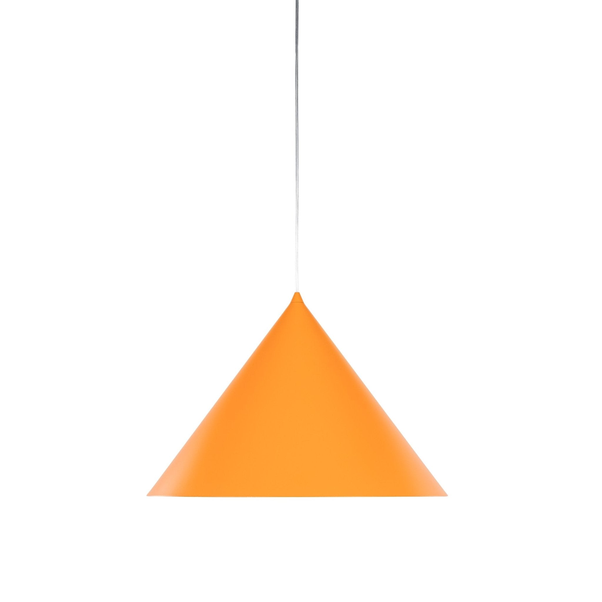 Suspension CONO | 1 lumière | Métal peint | Design moderne minimaliste | Luminaire contemporain | Très grand format - Les Trouvailles de JustineLumoCraftsNoir