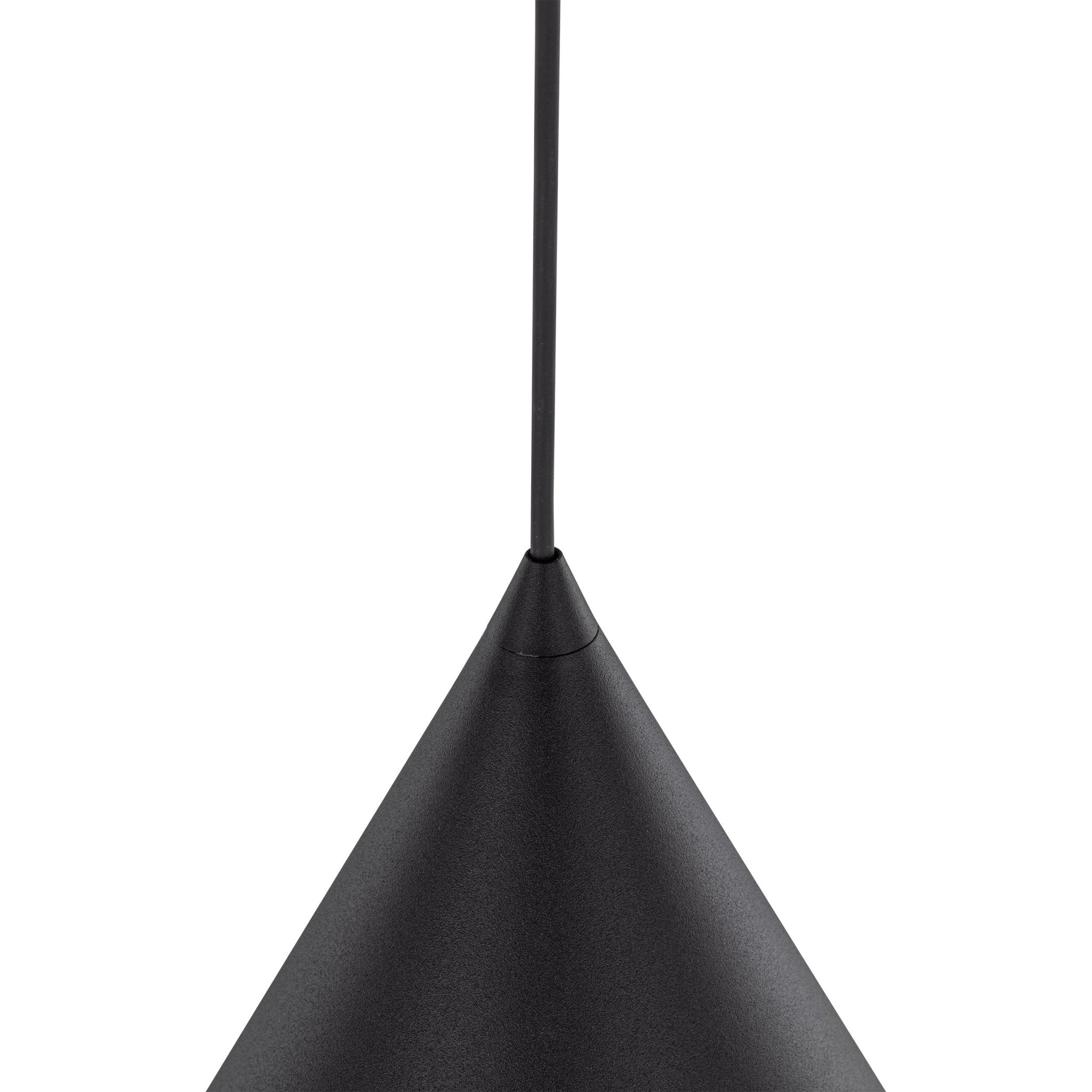 Suspension CONO | Format Moyen | 1 lumière | Métal peint | Design moderne minimaliste | Luminaire contemporain - Les Trouvailles de JustineLumoCraftsBlack