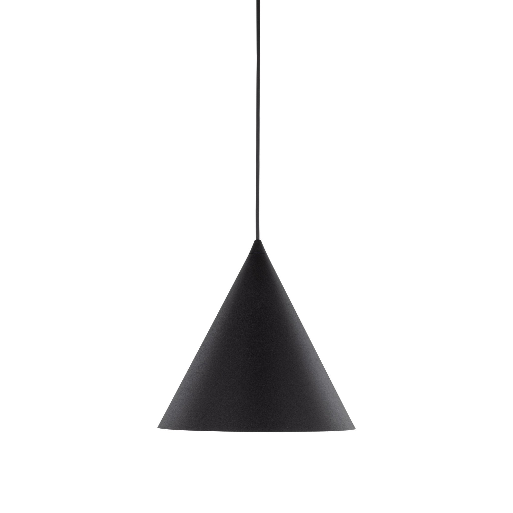 Suspension CONO | Format Moyen | 1 lumière | Métal peint | Design moderne minimaliste | Luminaire contemporain - Les Trouvailles de JustineLumoCraftsBlack