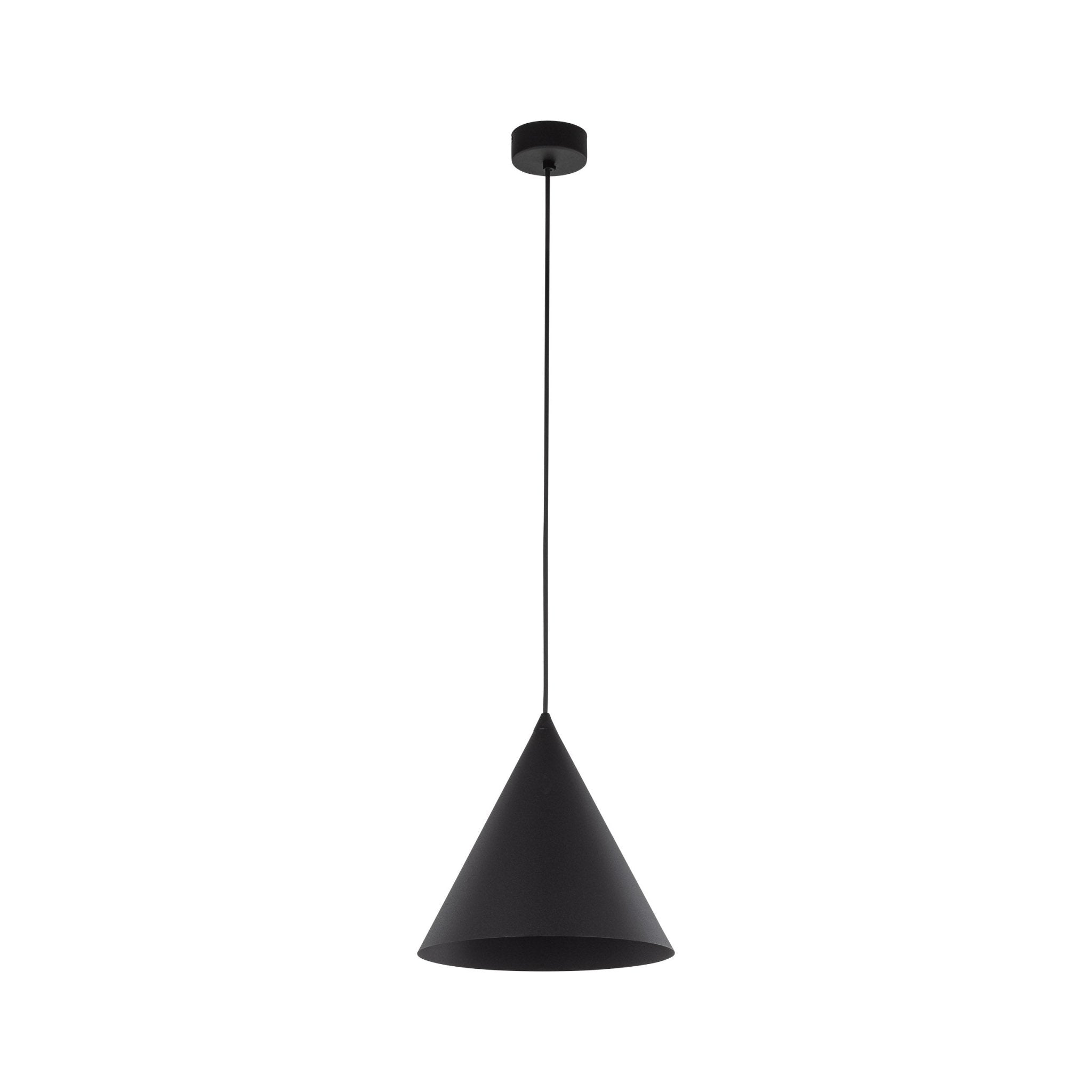 Suspension CONO | Format Moyen | 1 lumière | Métal peint | Design moderne minimaliste | Luminaire contemporain - Les Trouvailles de JustineLumoCraftsBlack