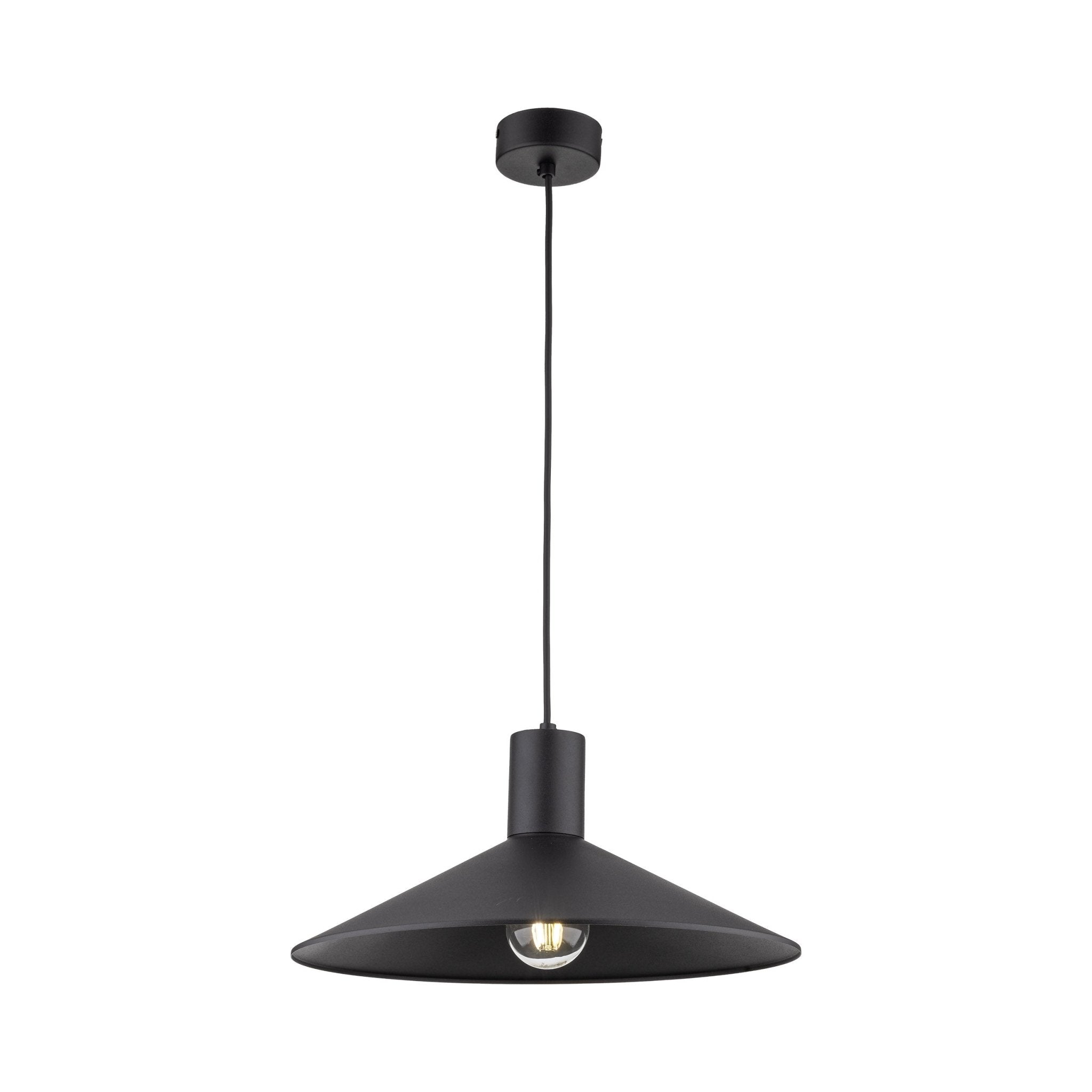 Suspension JUMP | 1 lumière | Métal noir | Design industriel | Luminaire moderne - Les Trouvailles de JustineLumoCrafts