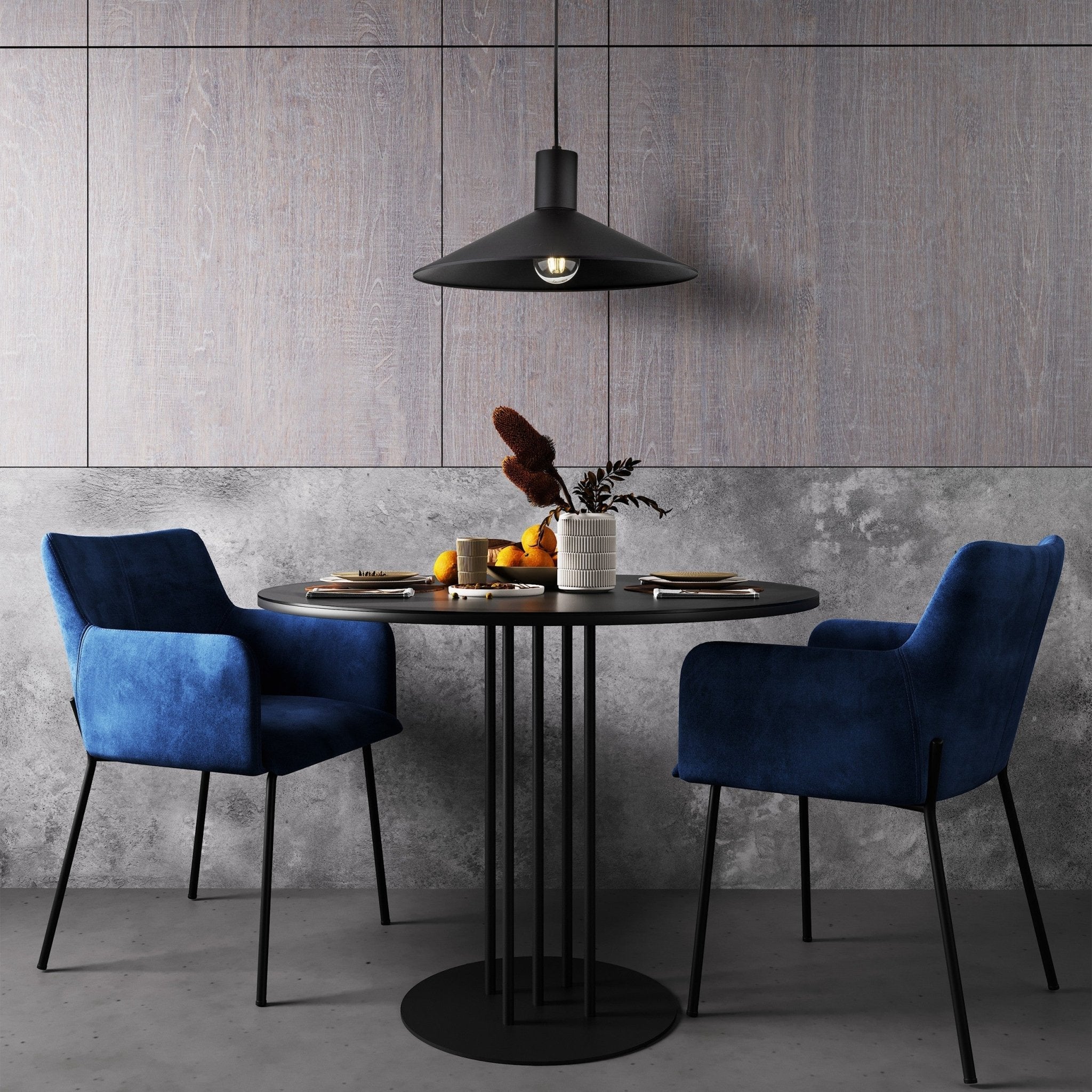 Suspension JUMP | 1 lumière | Métal noir | Design industriel | Luminaire moderne - Les Trouvailles de JustineLumoCrafts