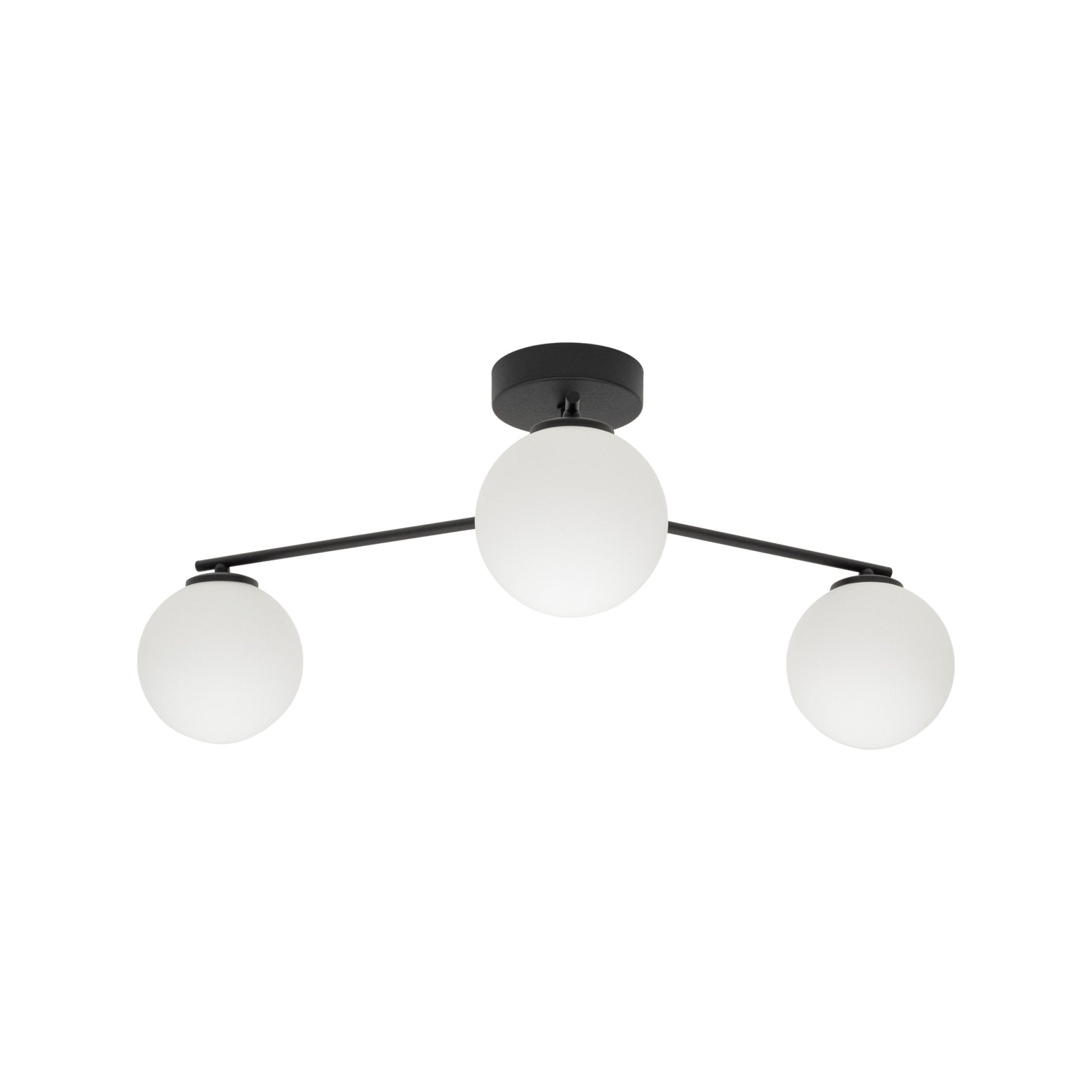 Suspension plafonnier ELTON | 3 lumières | Style scandinave | Abat - jour blanc opale | Design moderne - Les Trouvailles de JustineLumoCrafts