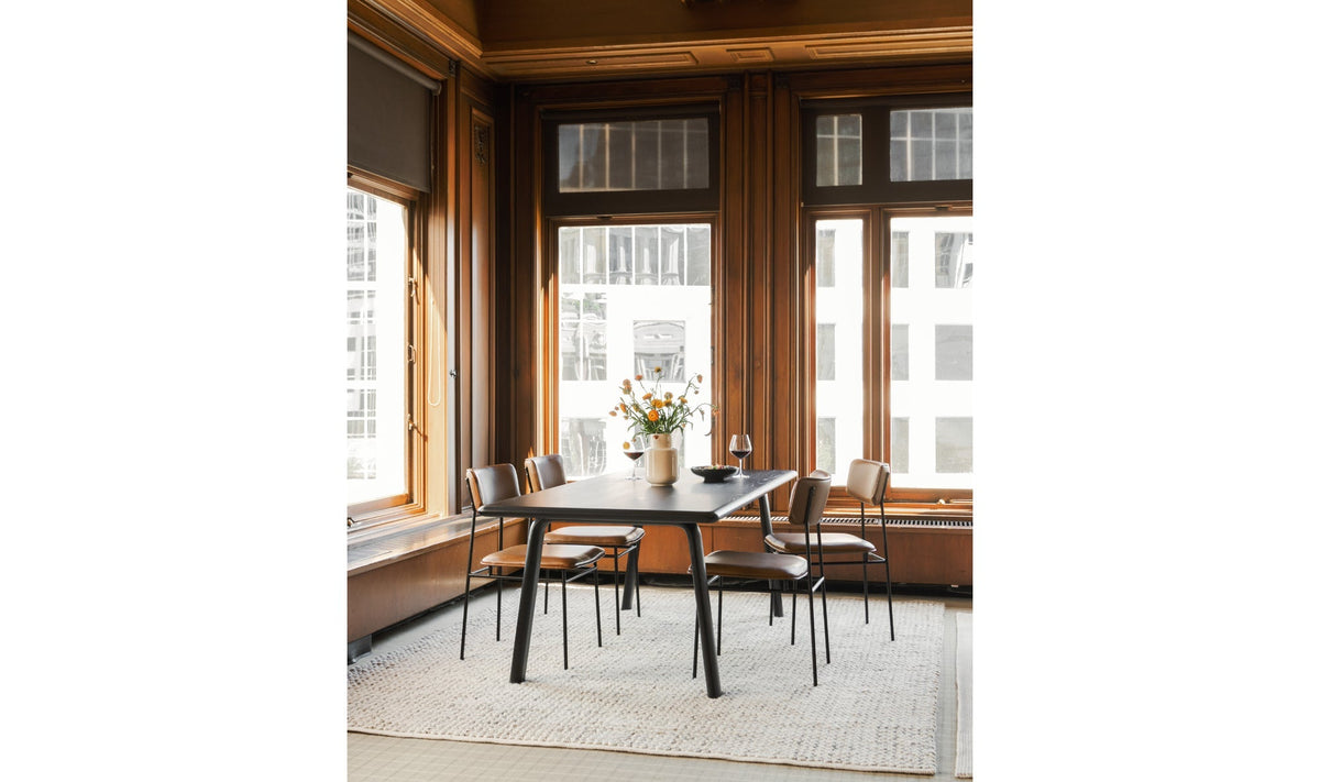 Chaises de salle à manger Sutton | Cuir pleine fleur brun | Lot de 2