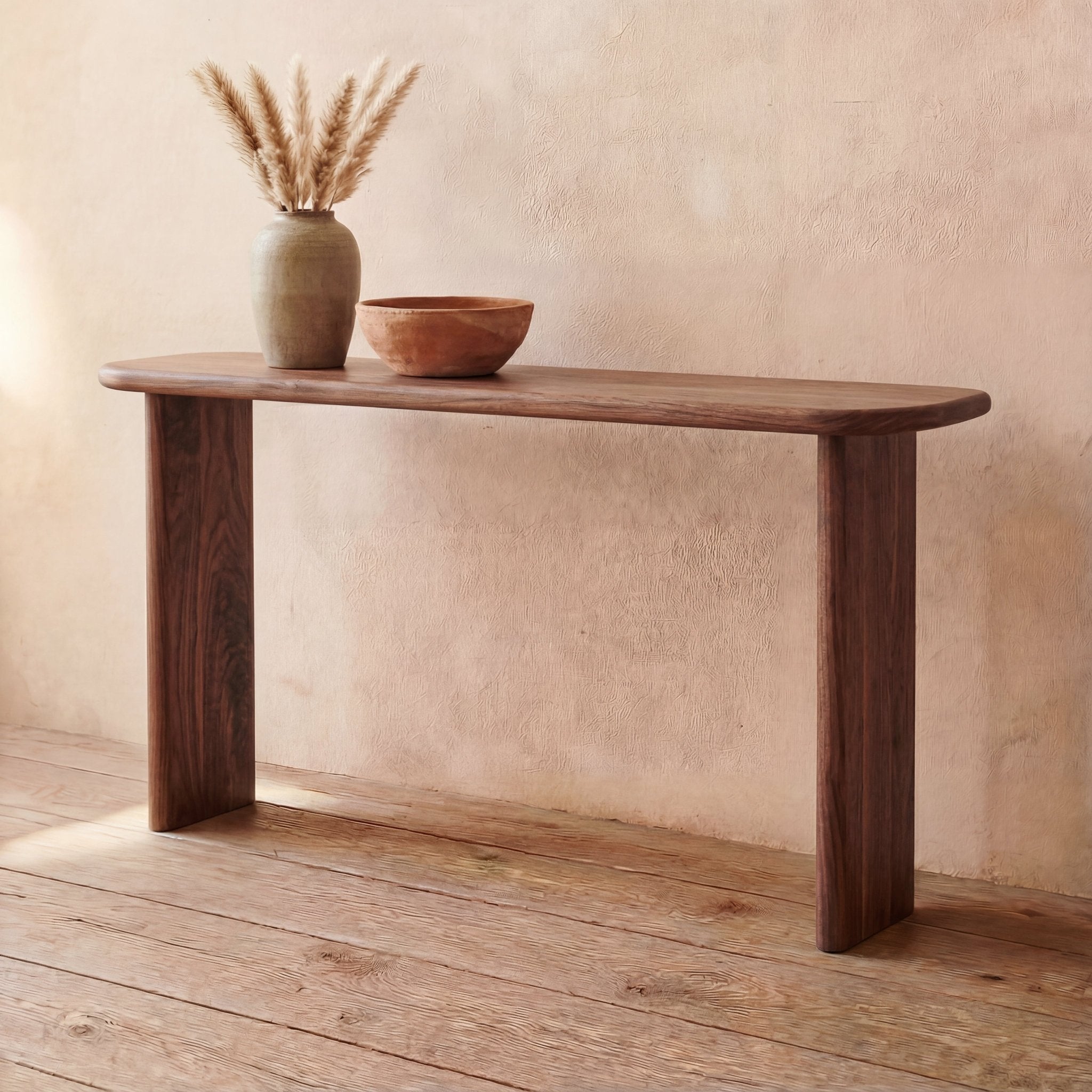 Table console 60 po en noyer | Fait à la main par Omba - Les Trouvailles de JustineOmba