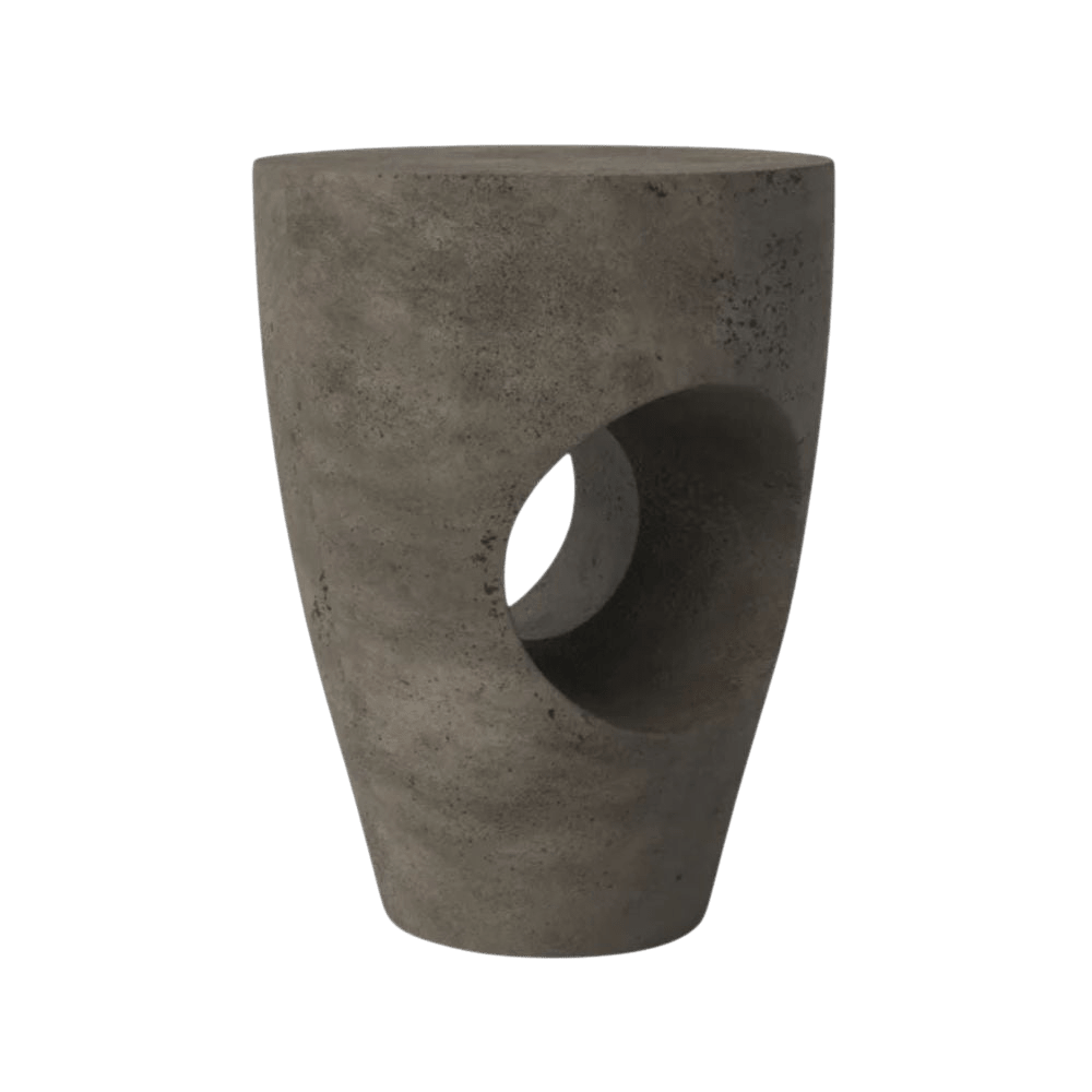 Table d’appoint Olivia Terrazzo | Ciment, Noir ou Blanc - Les Trouvailles de JustineartiplantoCement