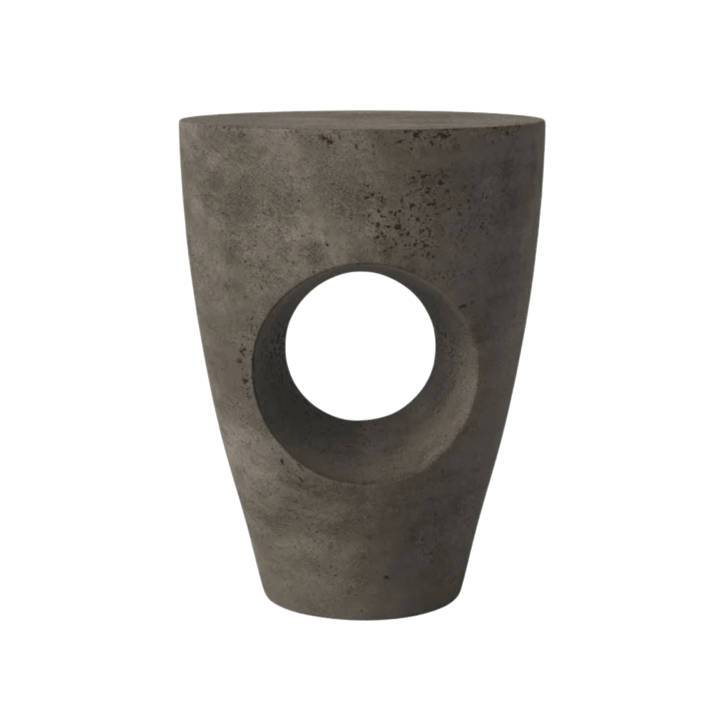 Table d’appoint Olivia Terrazzo | Ciment, Noir ou Blanc - Les Trouvailles de JustineartiplantoCement