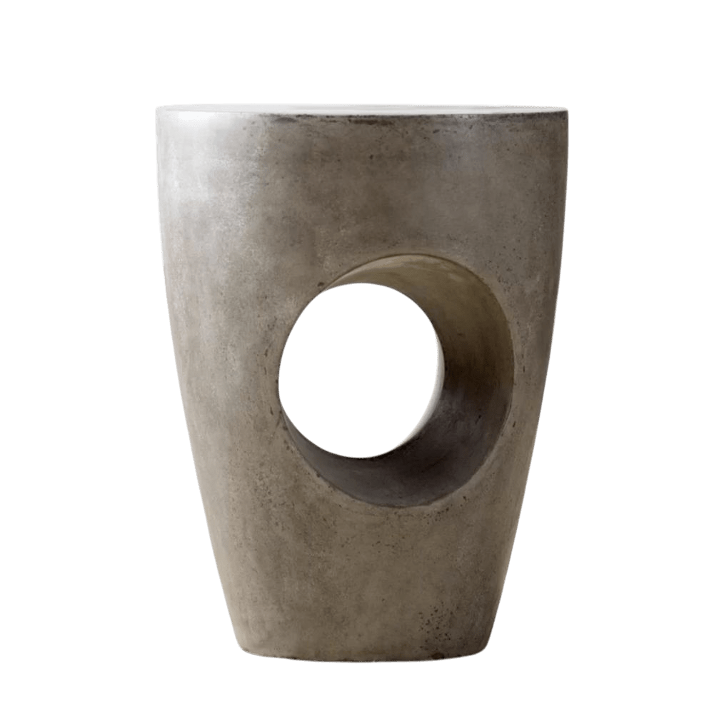 Table d’appoint Olivia Terrazzo | Ciment, Noir ou Blanc - Les Trouvailles de JustineartiplantoCement