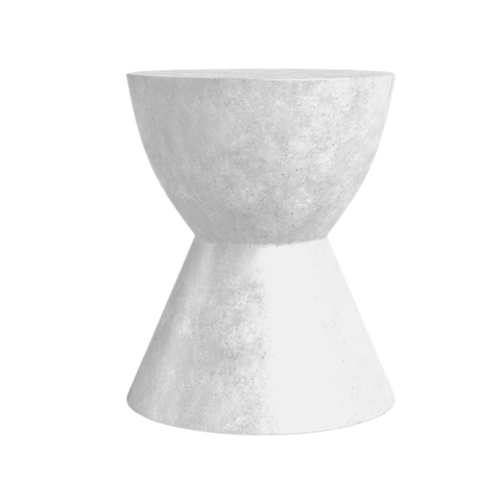 Table d’appoint Roger Terrazzo | Ciment, Blanc ou Noir - Les Trouvailles de JustineartiplantoWhite Terrazzo