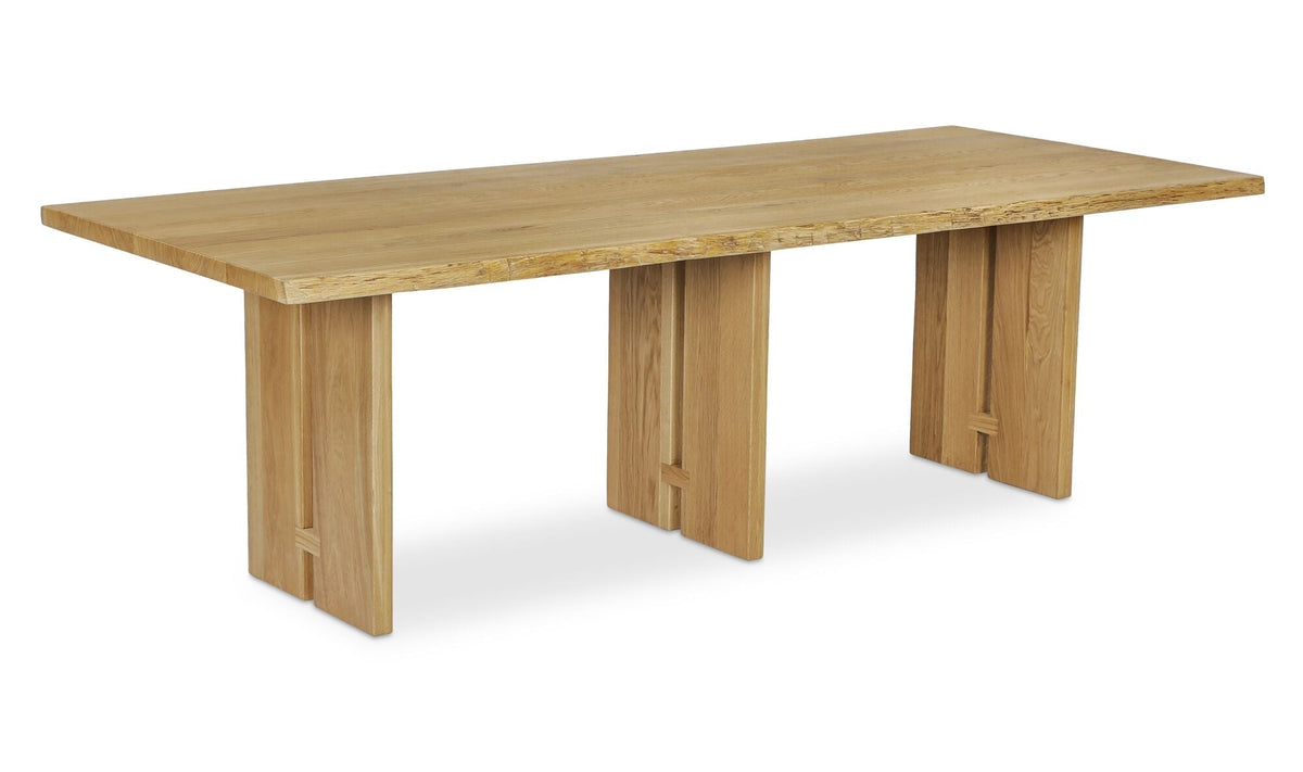 Table de salle à manger Tamsin | Chêne massif | Bord naturel | 8 places