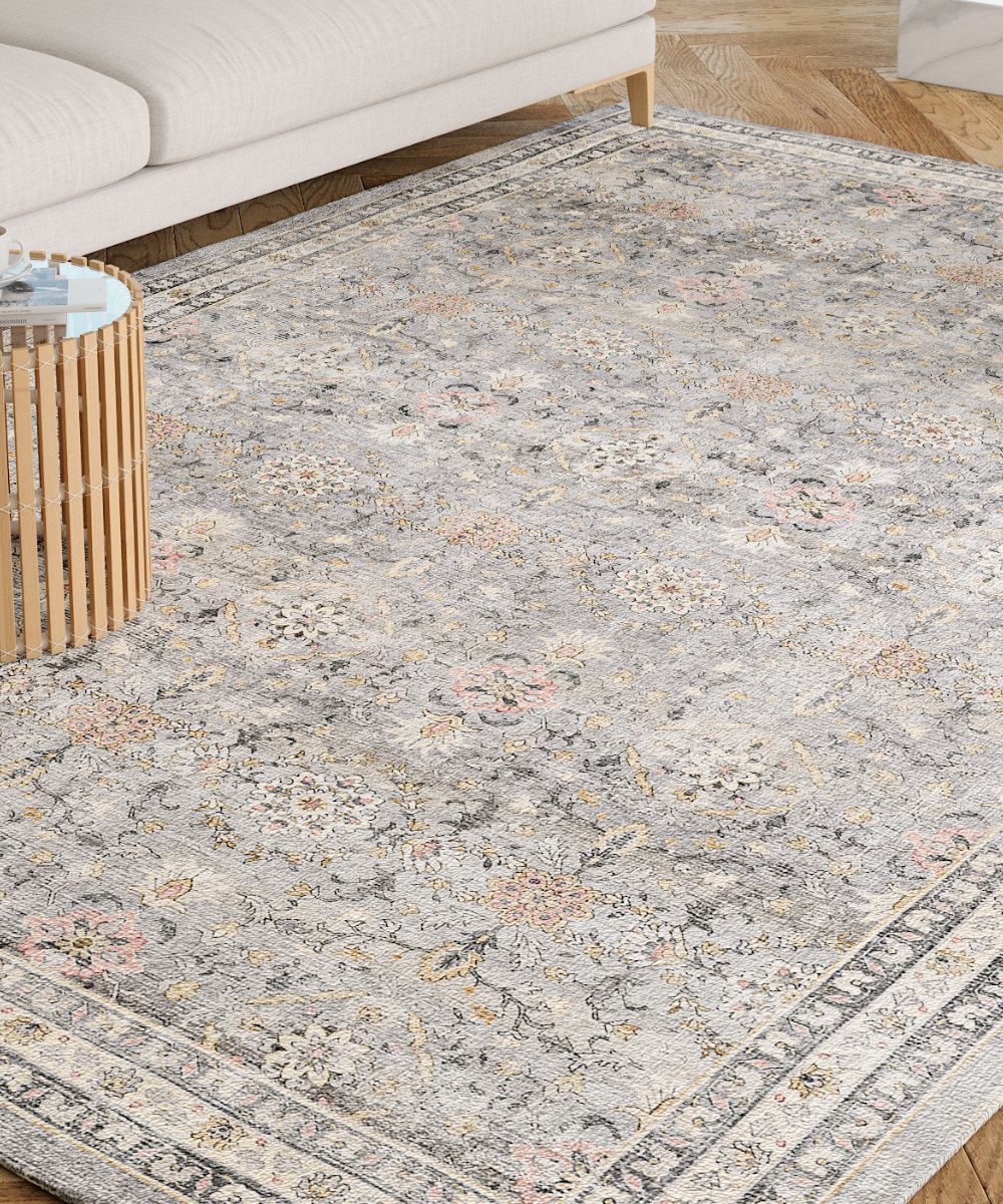 Tapis Anais – Lavande Rose - Les Trouvailles de JustinerugsartiplantoMachine Washable9’x12’