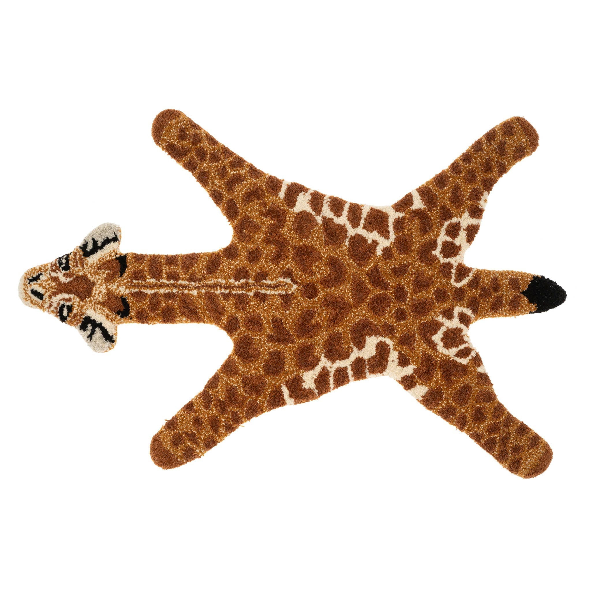 Tapis Animal en Laine | Girafe | 60x90 cm | Fait à la main - Les Trouvailles de JustineIndaba Home