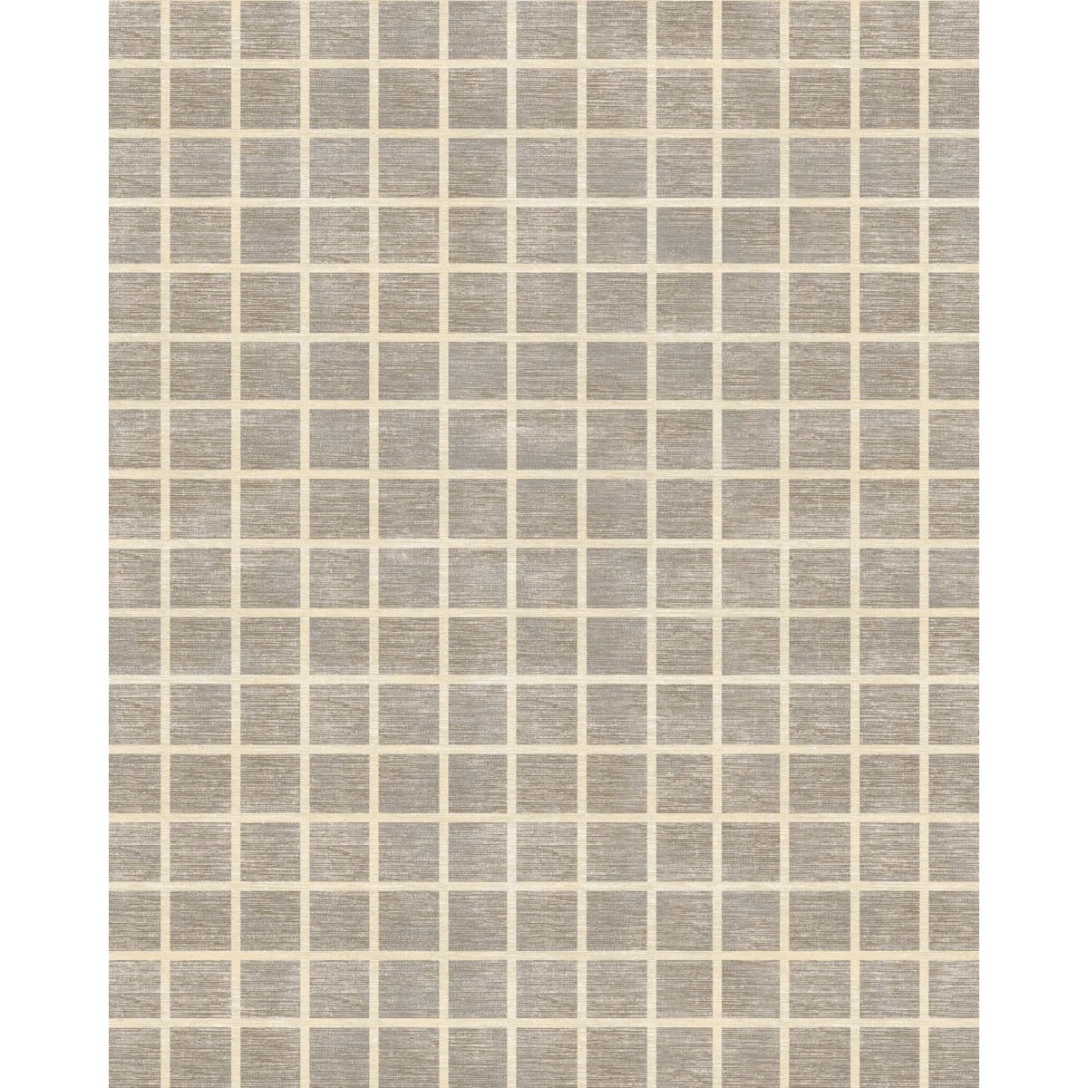 Tapis Caper beige naturel | Motif à carreaux moderne - Les Trouvailles de JustinerugsartiplantoMachine Washable8'x10'