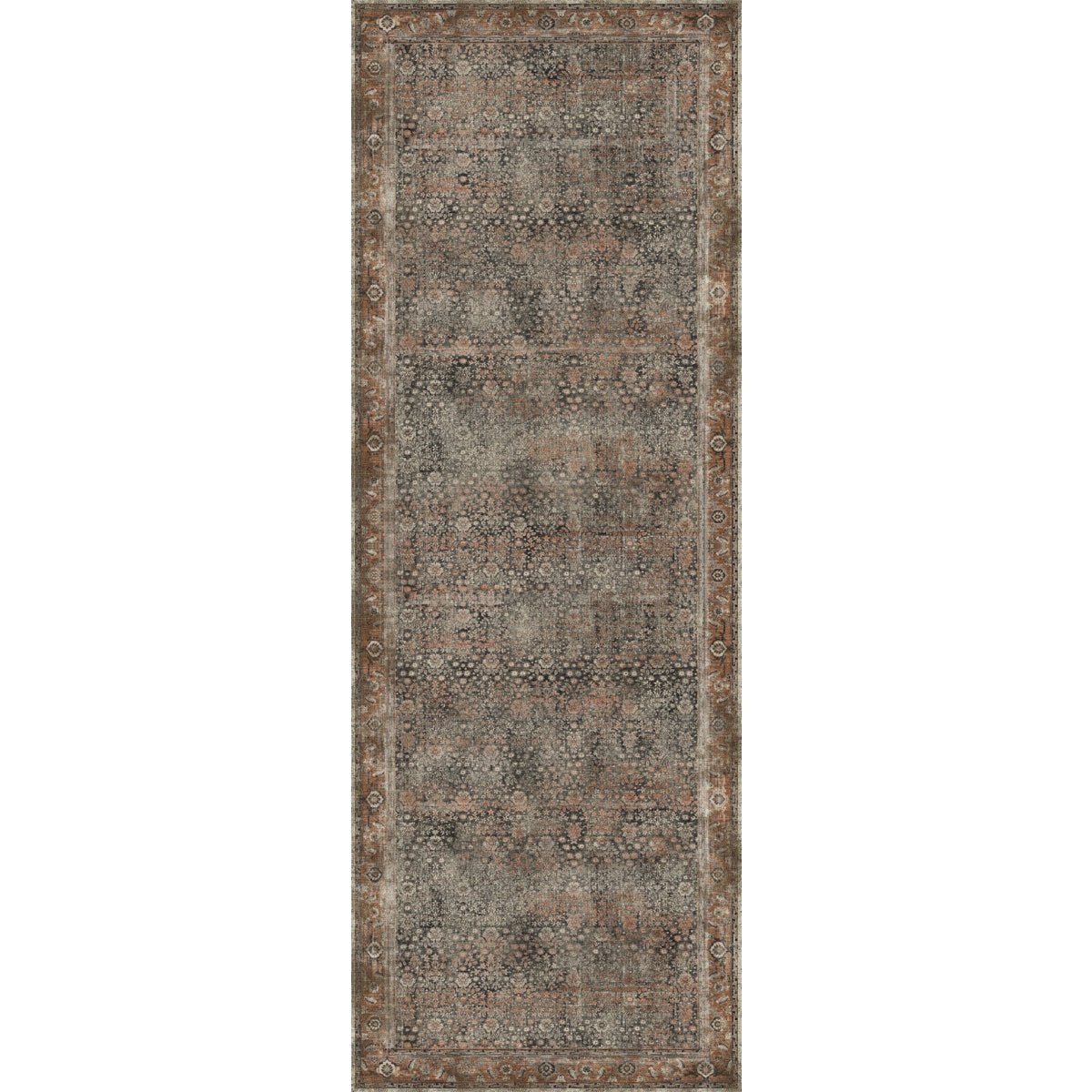 Tapis Castanha – Couleur Marron - Les Trouvailles de JustinerugsartiplantoMachine Washable2.5'x7'