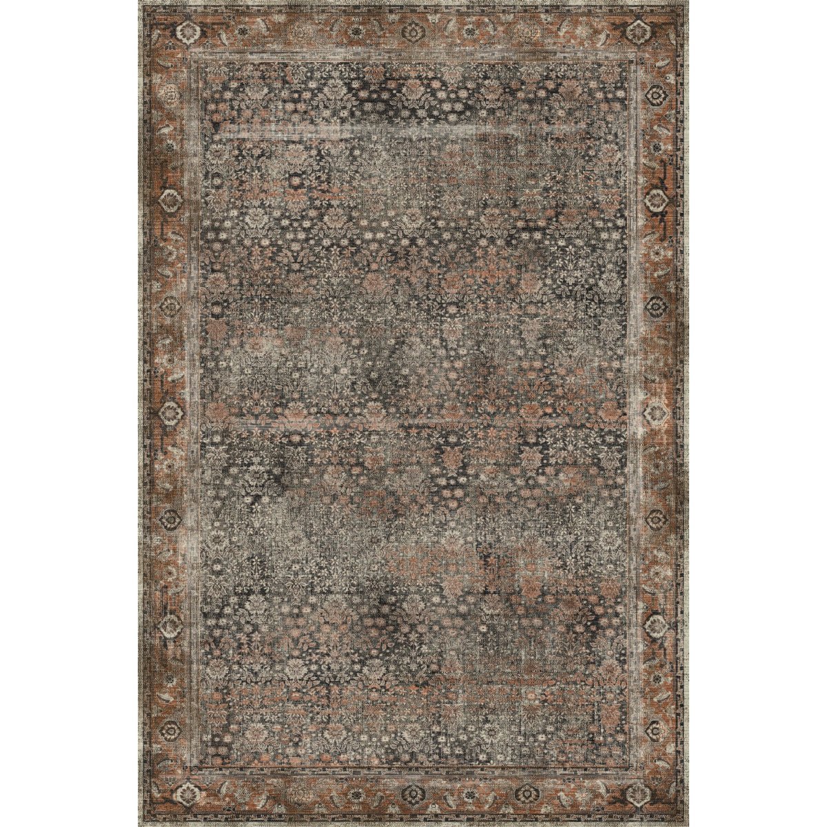 Tapis Castanha – Couleur Marron - Les Trouvailles de JustinerugsartiplantoMachine Washable6'x9'