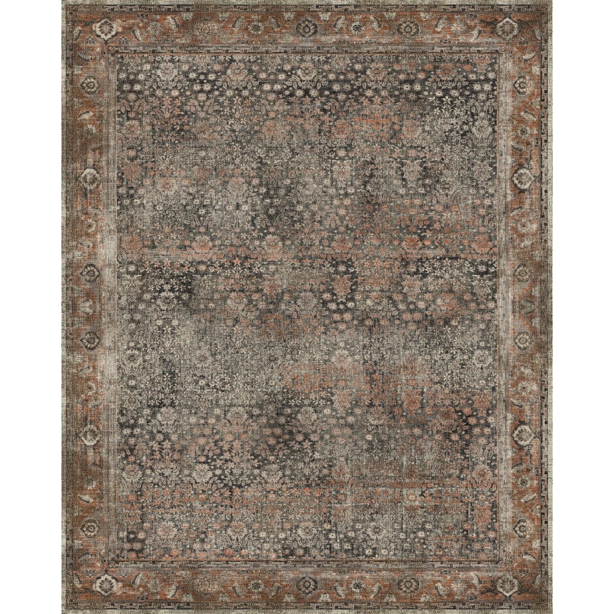 Tapis Castanha – Couleur Marron - Les Trouvailles de JustinerugsartiplantoMachine Washable8'x10'