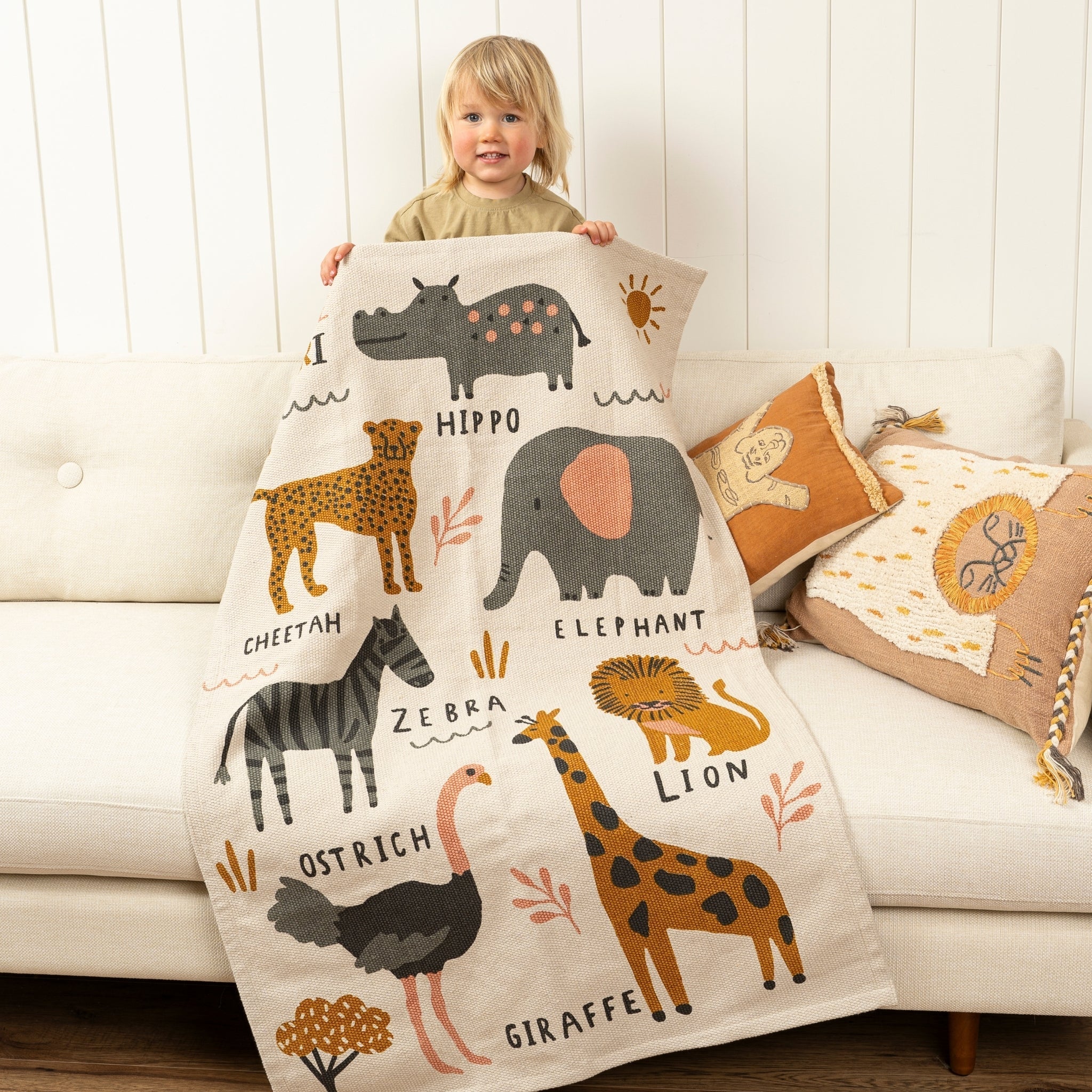 Tapis Jungle Safari 76x122 cm | Ambiance Tropicale Façonnée à la Main - Les Trouvailles de JustineIndaba Home