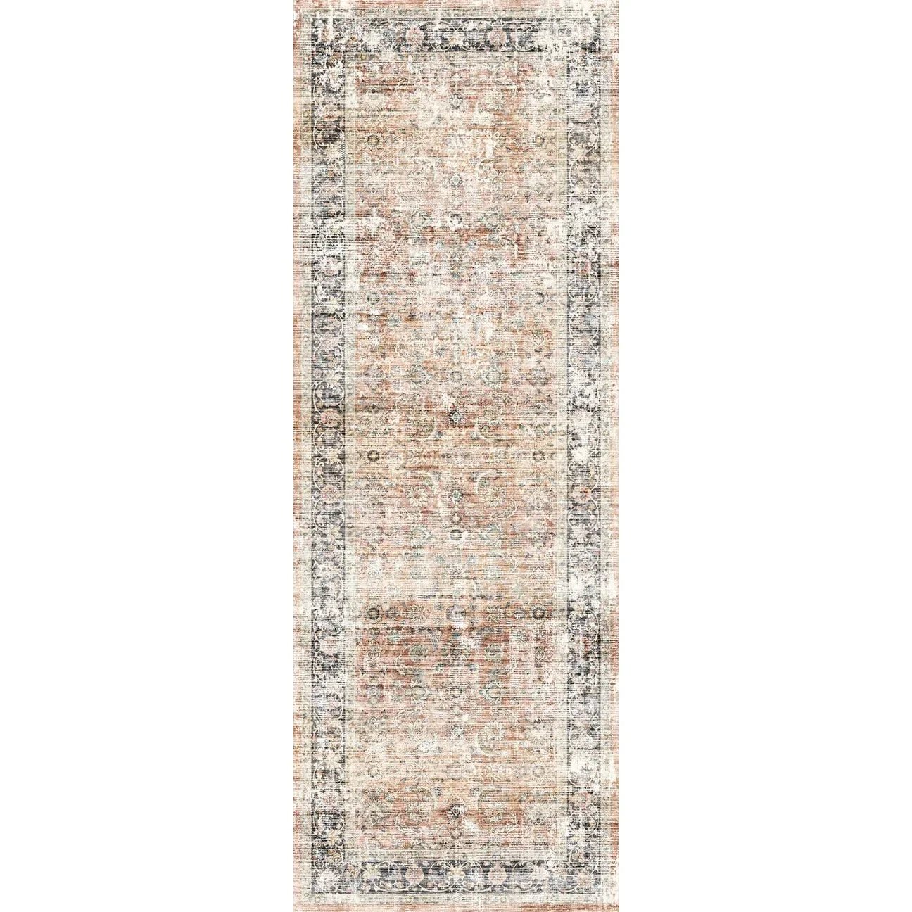 Tapis Makayla – Terracotta Épicé Multi - Les Trouvailles de JustinerugsartiplantoMachine Washable2.5'x7'
