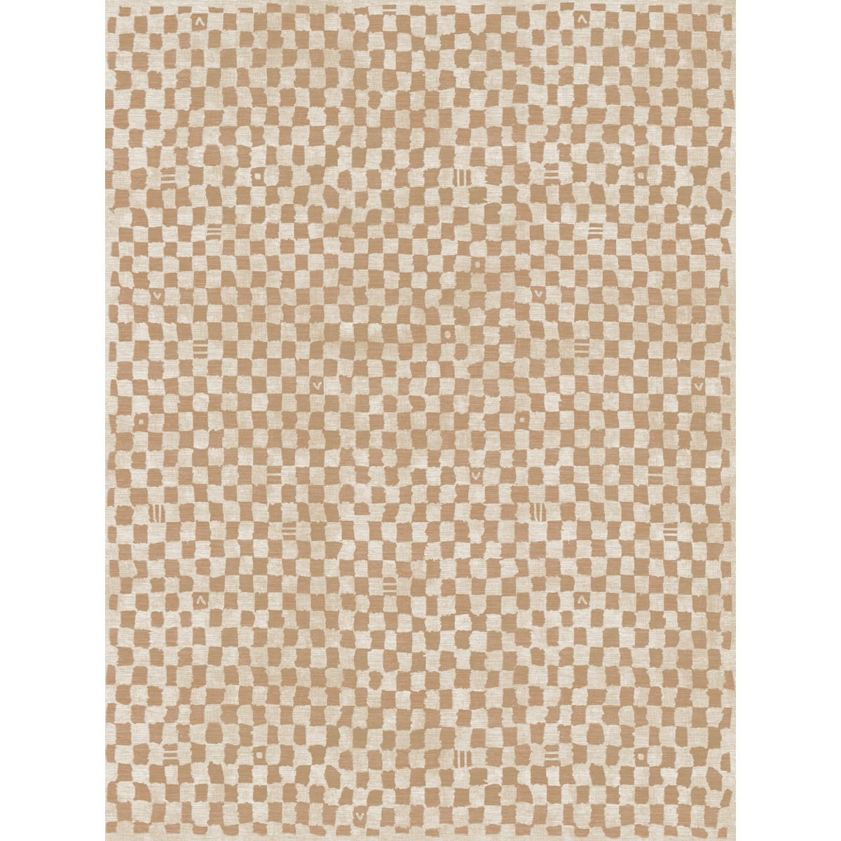Tapis Metro à carreaux beige naturel & corail | Inspiration marocaine minimaliste - Les Trouvailles de JustinerugsartiplantoMachine Washable9’x12’