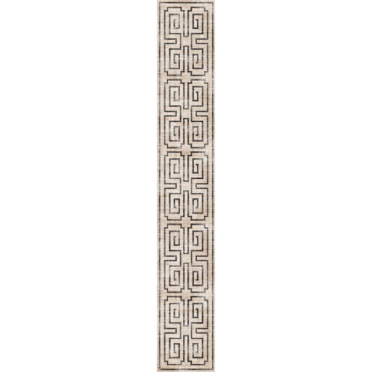 Tapis Noa – Naturel Noir - Les Trouvailles de JustinerugsartiplantoMachine Washable2.5’x16’