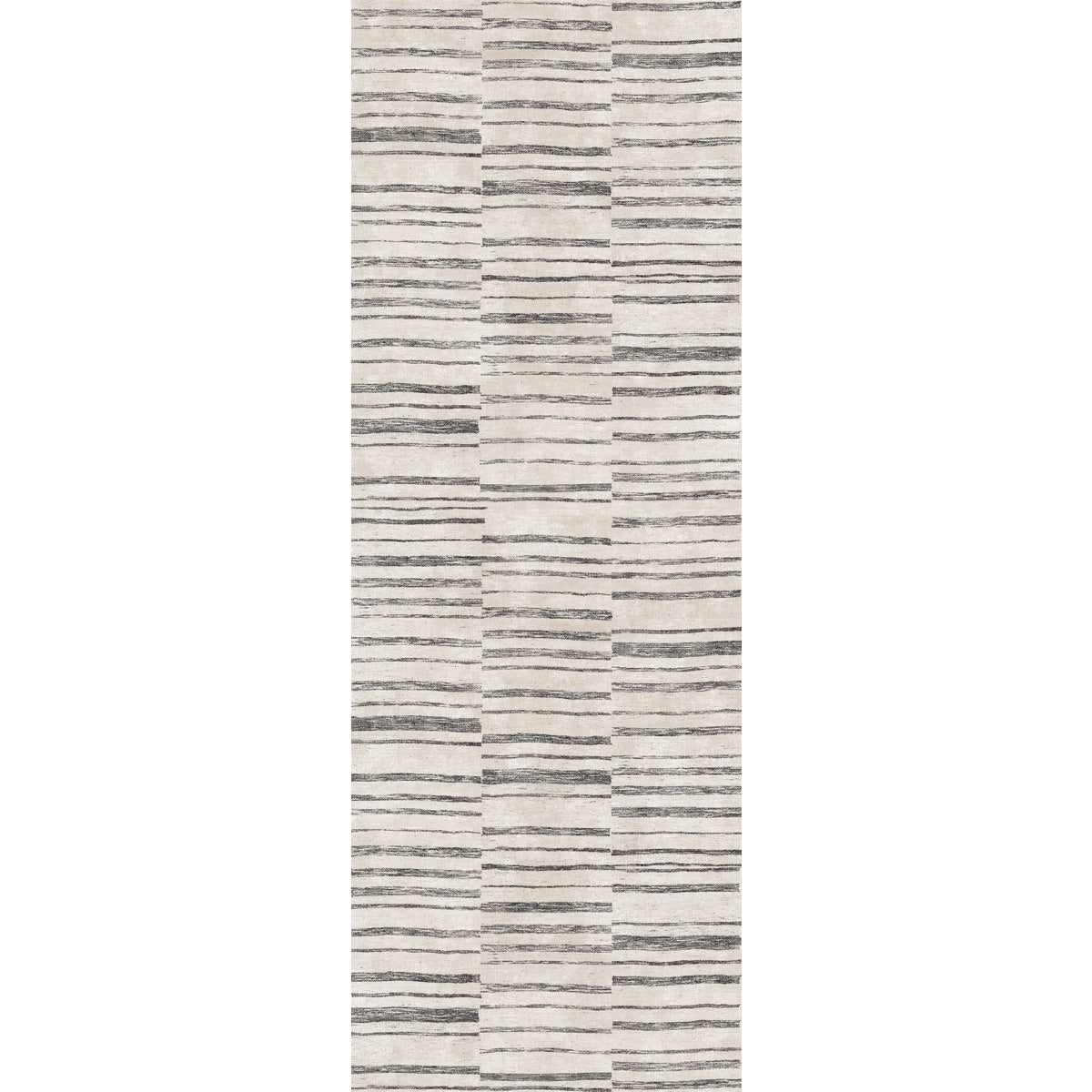 Tapis Sahara Ivoire & Gris | Motif Marocain - Les Trouvailles de JustinerugsartiplantoMachine Washable2.5'x7'